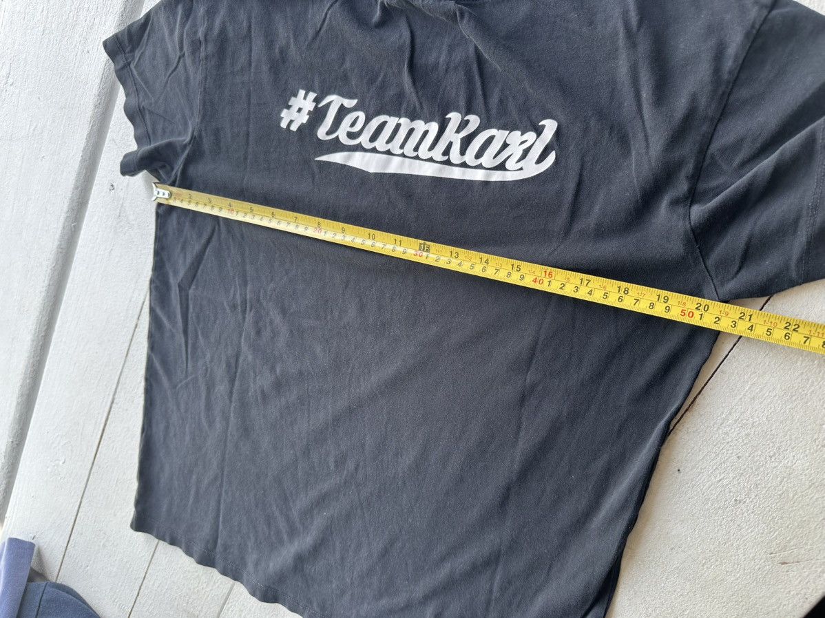 Karl Lagerfeld 🚨 KARL LAGERFIELD avant garde y2k goth tee KARLTEAM Size S / US 4 / IT 40 - 7 Thumbnail