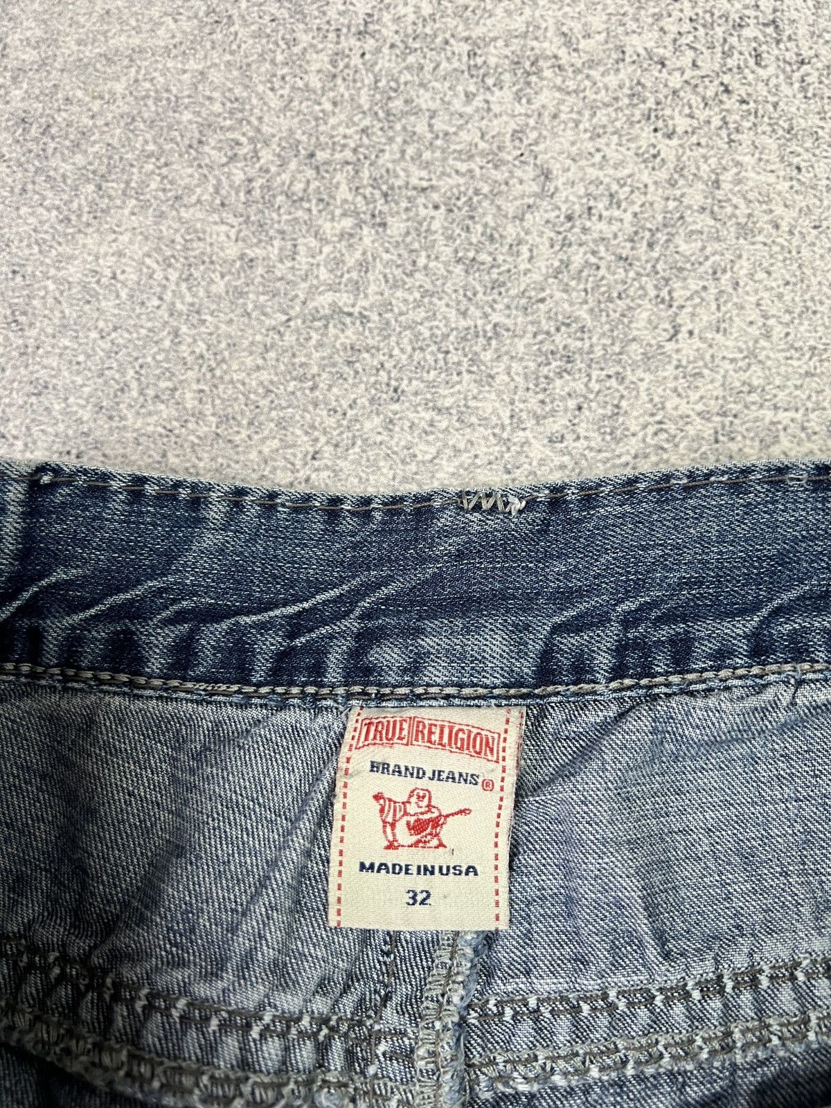 True Religion × Vintage CRAZY TRUE RELIGION Y2K JACKSON SHORTS CHIEF KEEF STYLE Size US 32 / EU 48 - 11 Thumbnail
