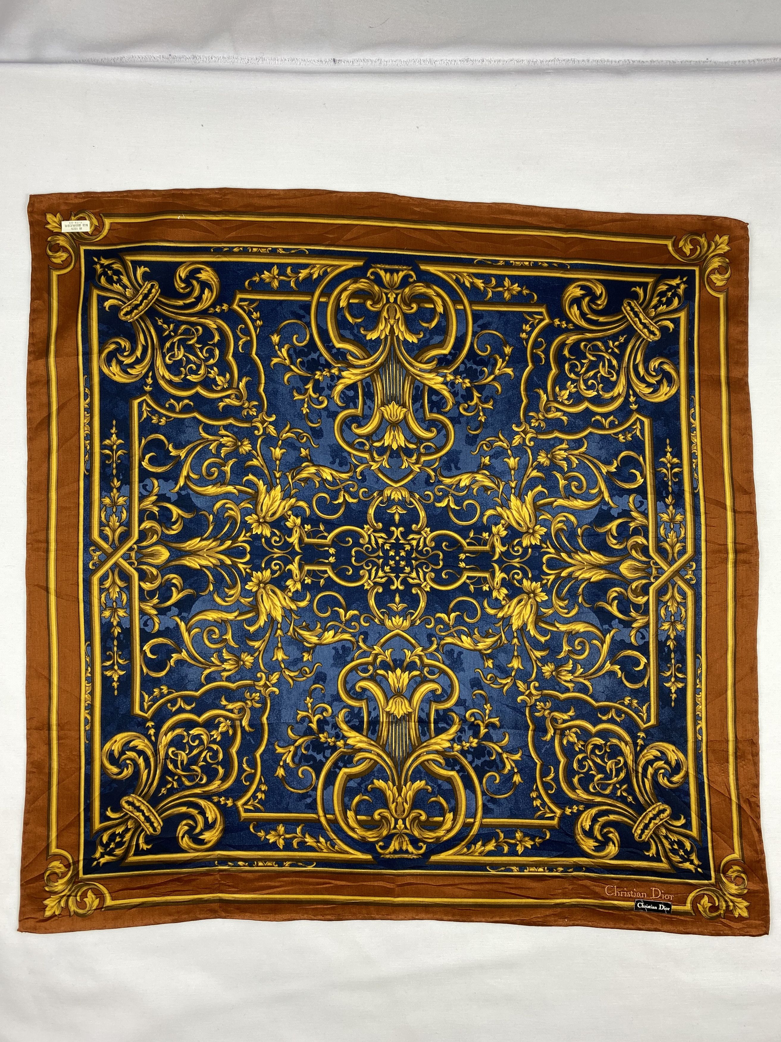 Vintage Christian Dior Handkerchief / Bandana / Neckerchief A851 Size ONE SIZE - 3 Thumbnail