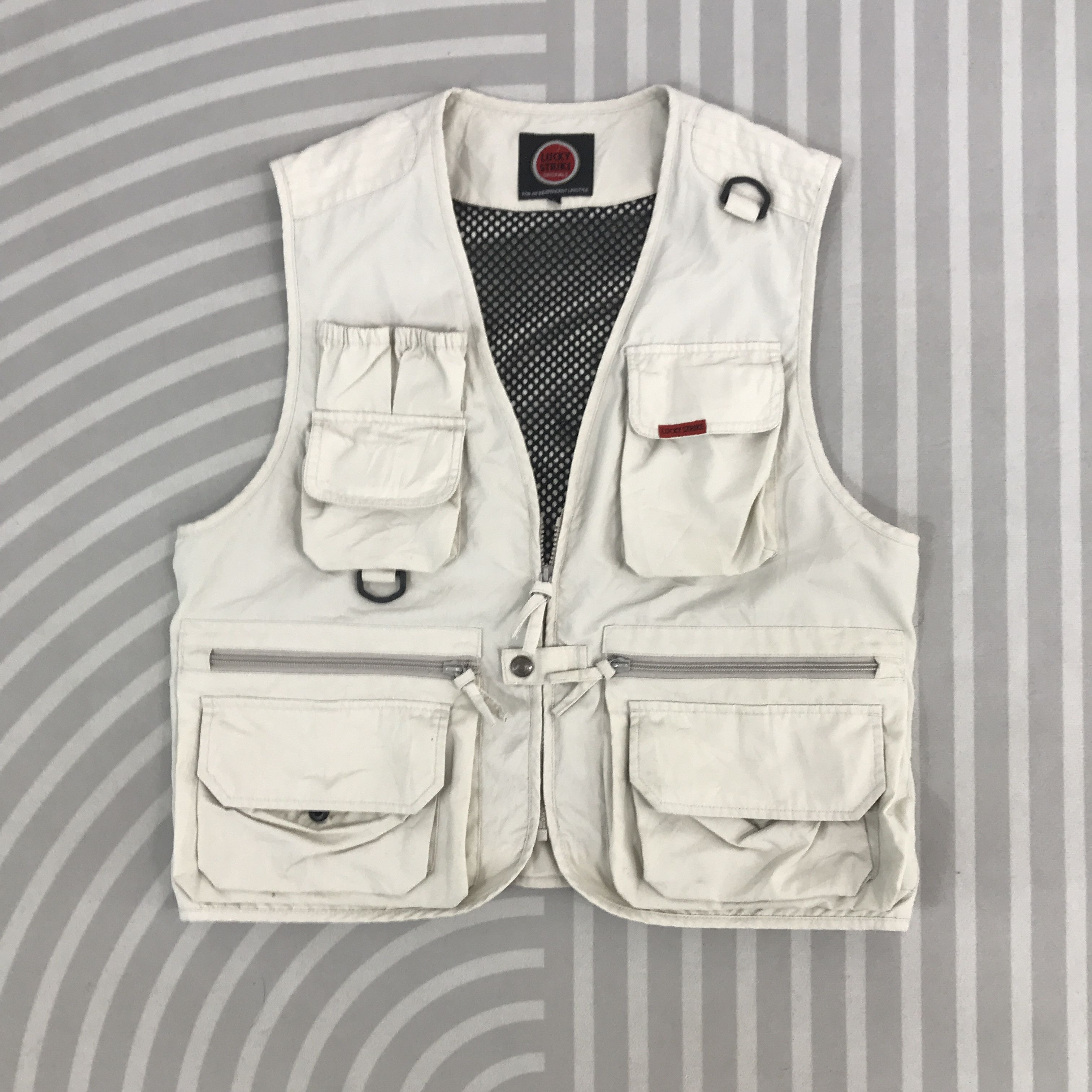 Japanese Brand × Vintage Vintage Lucky Strike Tactical pocket Vest Size US L / EU 52-54 / 3 - 1 Thumbnail
