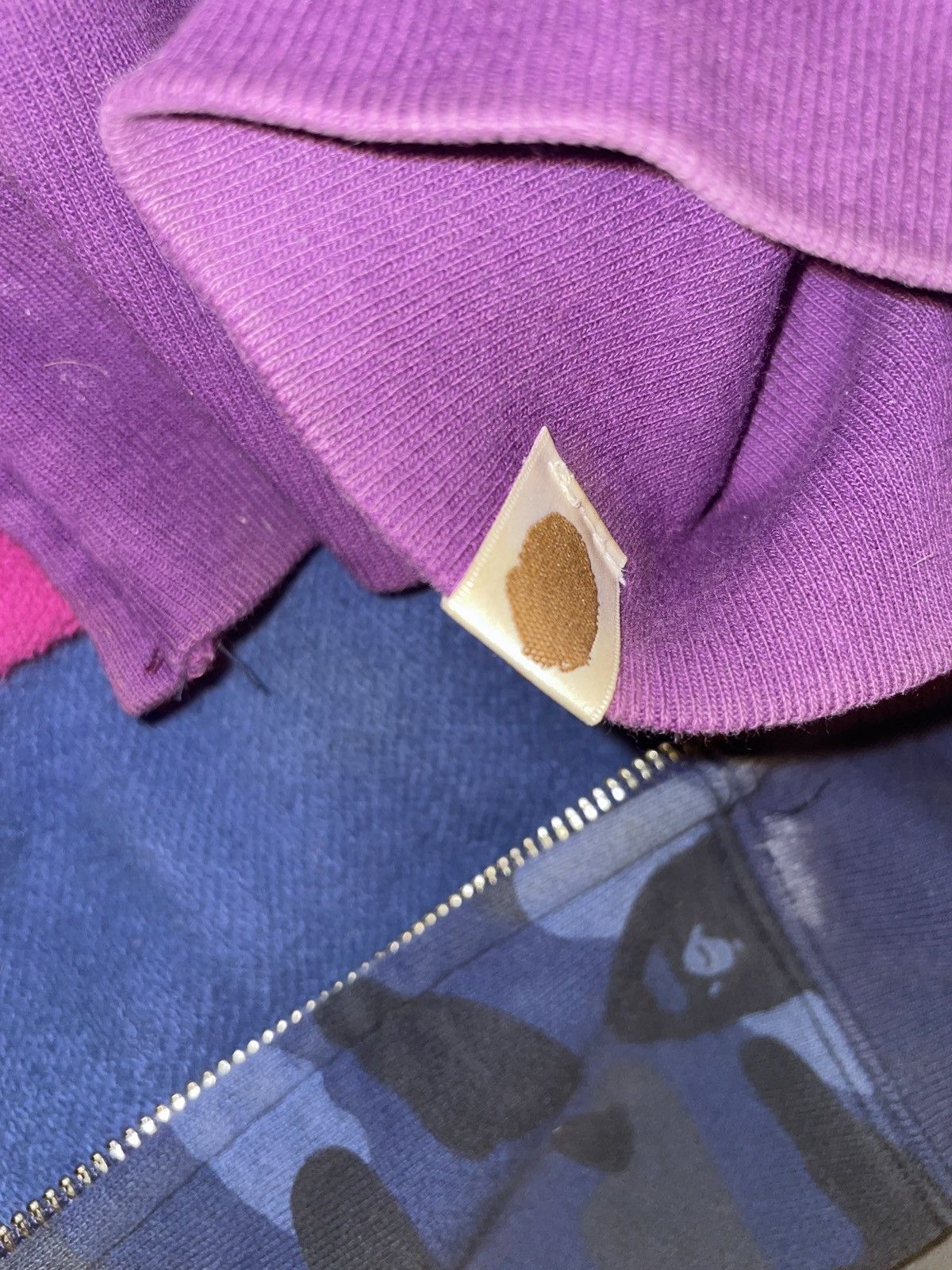 Bape 2 Tone split Bape hoodie Size US XXL / EU 58 / 5 - 11 Thumbnail