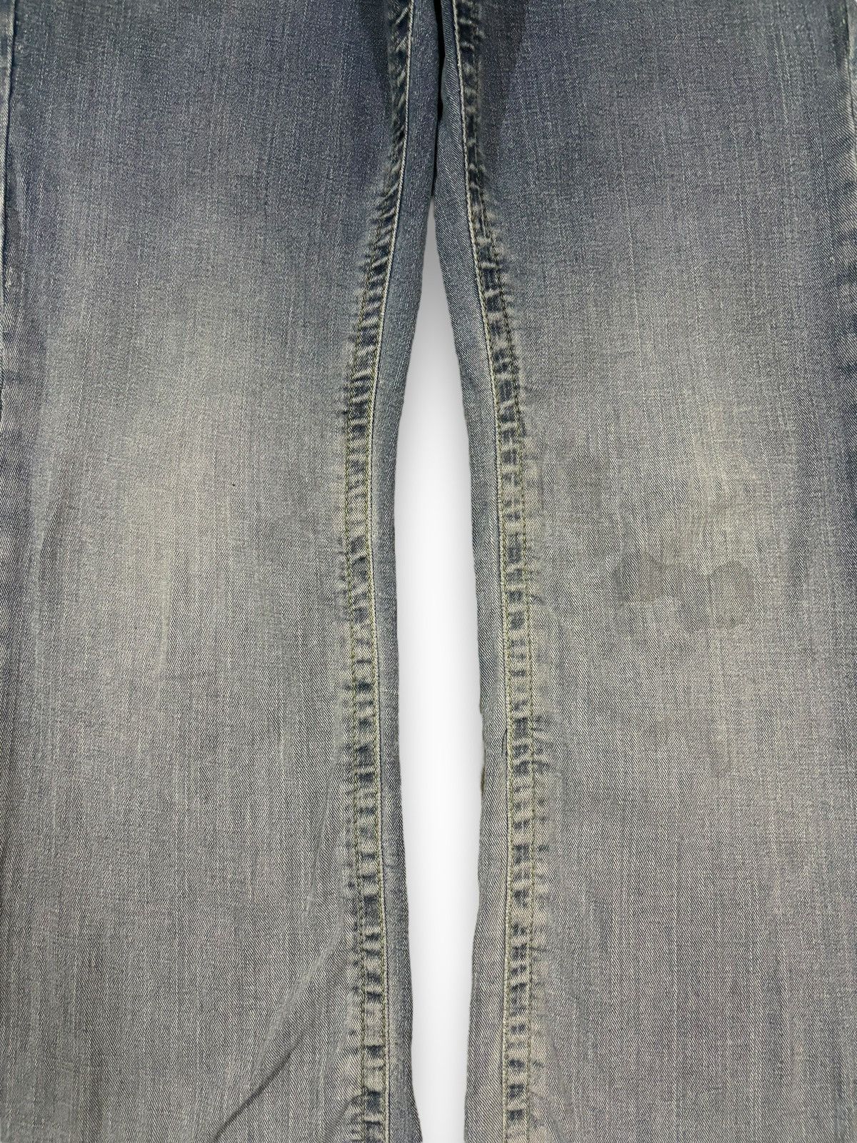 Hysteric Glamour Vintage Japanese Brand Faded Stretch Flare Leg Ripped Jeans Size US 32 / EU 48 - 6 Thumbnail