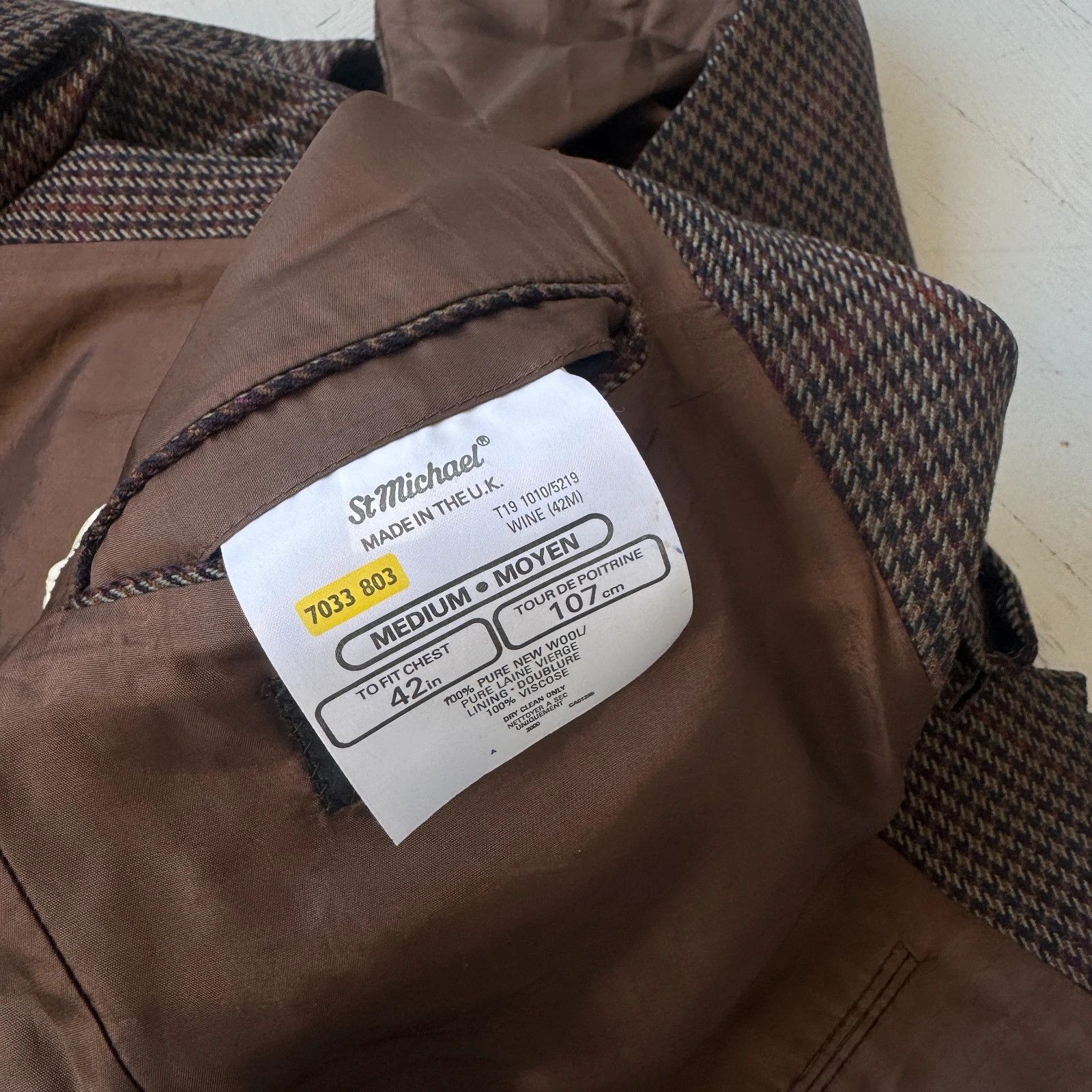 Vintage Vintage Pure Wool Plaid Jacket Ivy Quiet Luxury British Fit Size US M / EU 48-50 / 2 - 6 Thumbnail