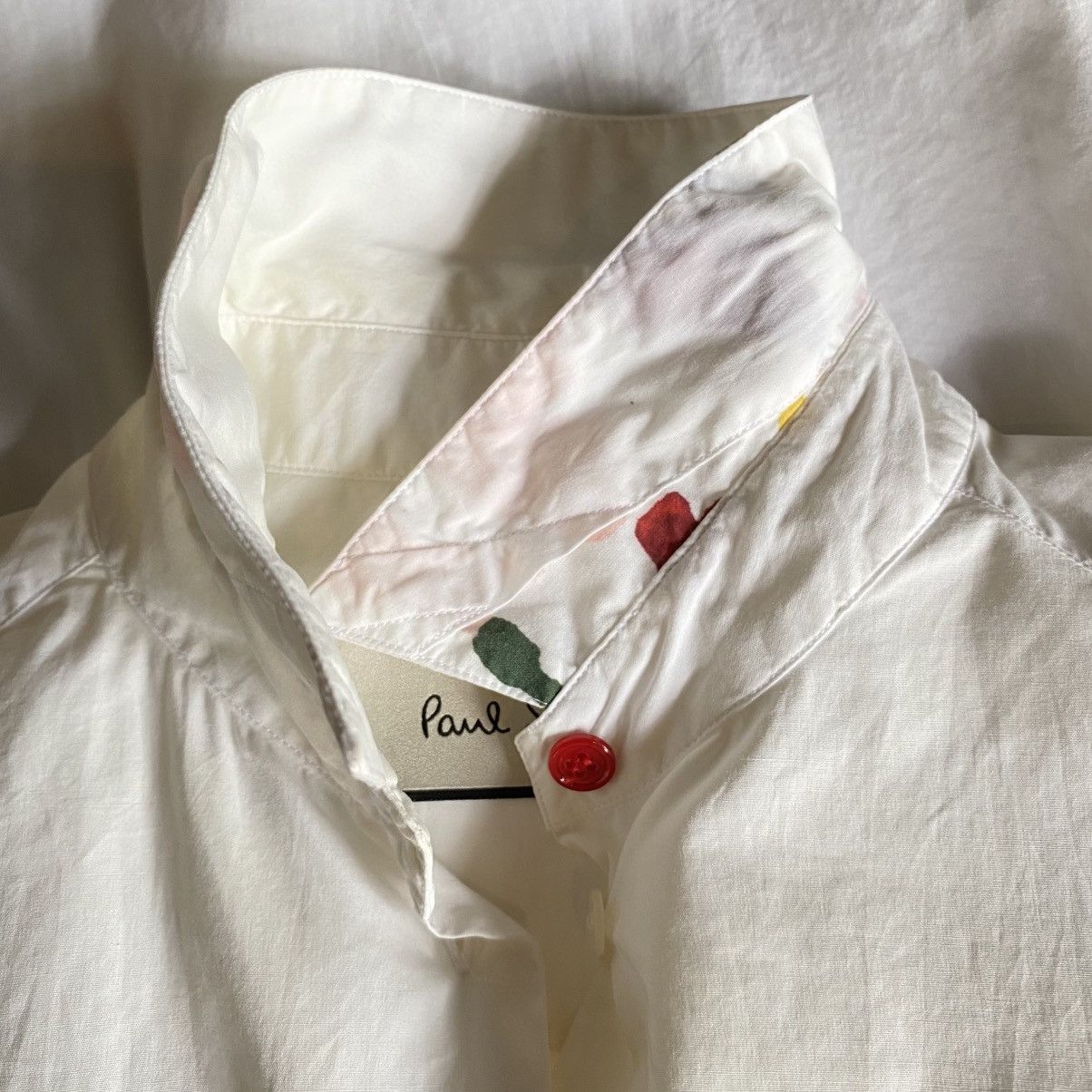 Paul Smith Paul Smith White Shirt with Floral Cuffs Size XL / US 12-14 / IT 48-50 - 16 Thumbnail