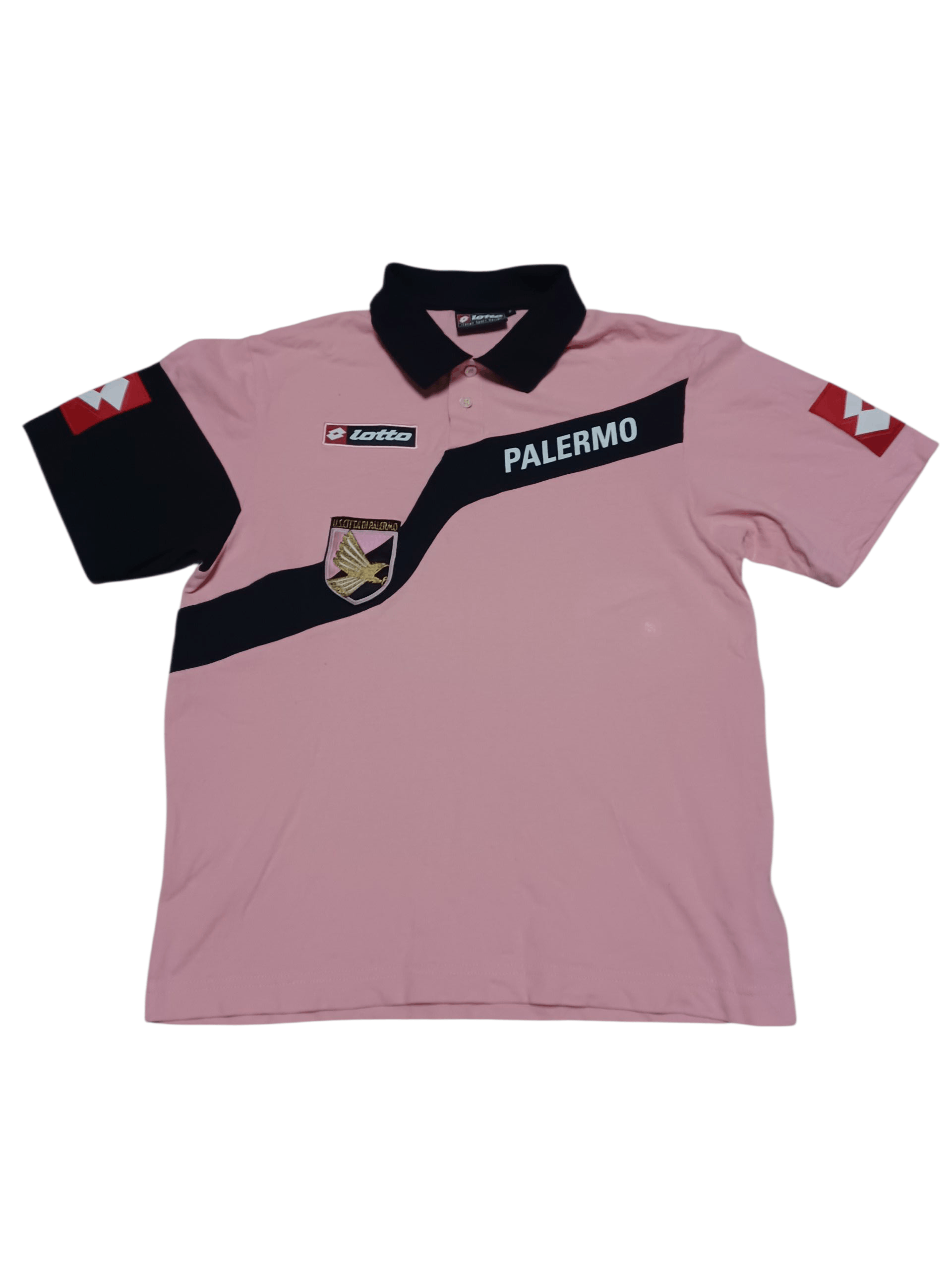 Lotto Sport PALERMO LOTTO VINTAGE FIRE SOCCER ITALY POLO SHIRT Size US M / EU 48-50 / 2 - 1 Thumbnail