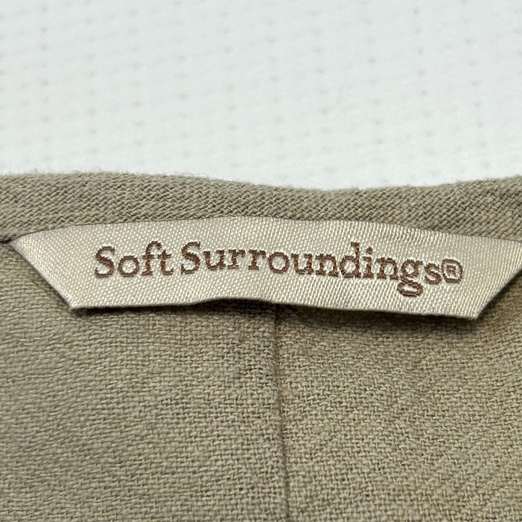 Soft Surroundings Soft Surroundings Sweater Womens Medium Tan Textured Pullover 3/4 Sleeve Cotton Beig Size M / US 6-8 / IT 42-44 - 5 Thumbnail