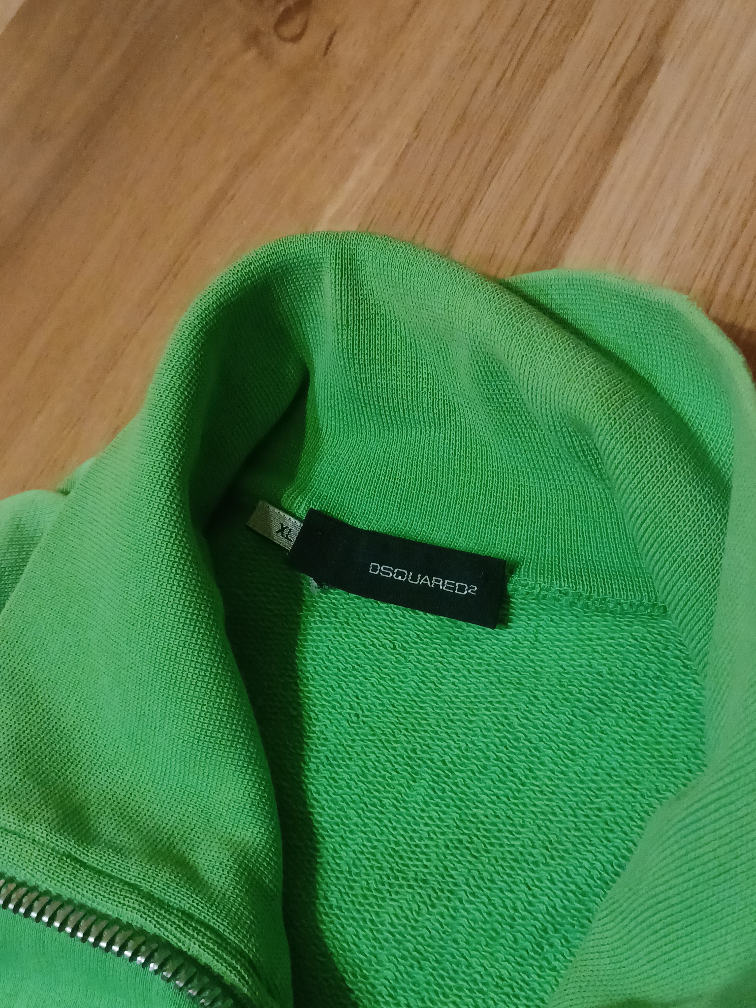 Dsquared2 × Vintage Dsquared2 Vintage Green ZIp Sweatshirt / Track Jacket Size US XL / EU 56 / 4 - 3 Thumbnail