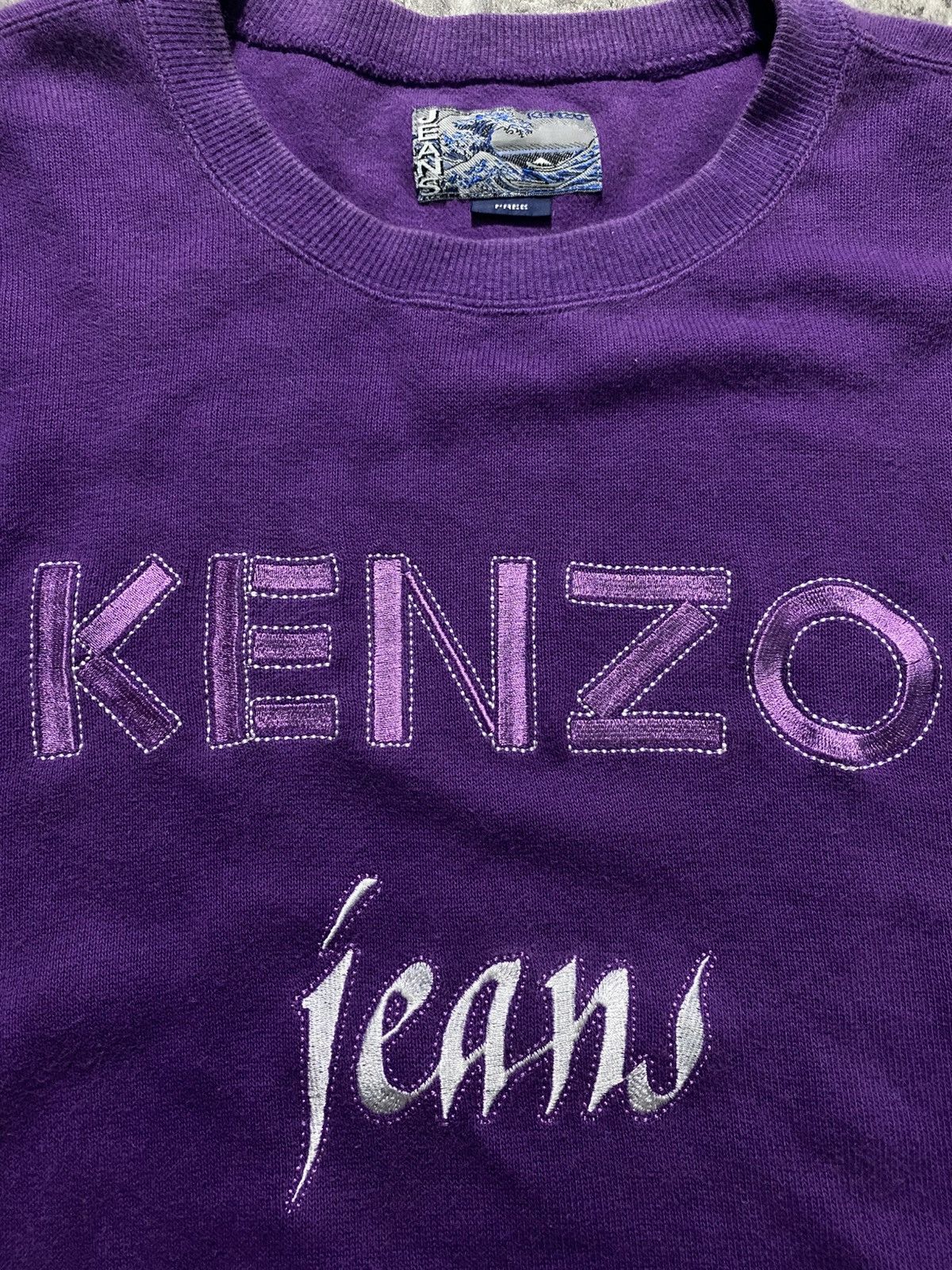 Designer × Japanese Brand × Kenzo Vintage Kenzo Jeans Sweatshirt Size US L / EU 52-54 / 3 - 4 Thumbnail