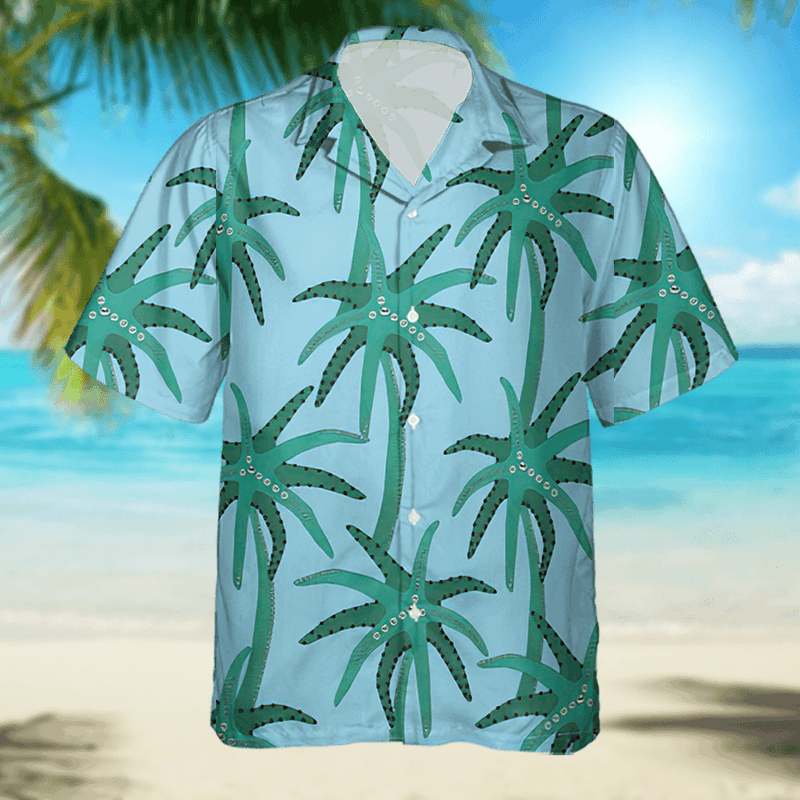 The Unbranded Brand Palm Trees Star La Chemise Jean poplin shirt Size US L / EU 52-54 / 3 - 3 Thumbnail