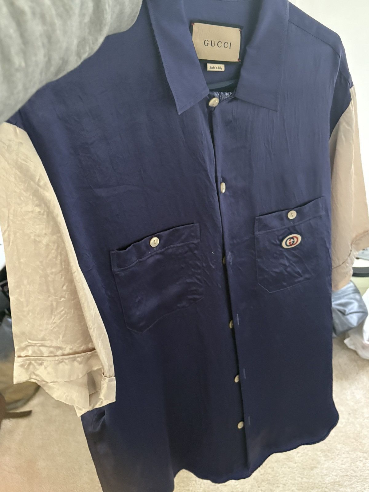 Gucci Gucci silk short sleeve Size US L / EU 52-54 / 3 - 7 Thumbnail