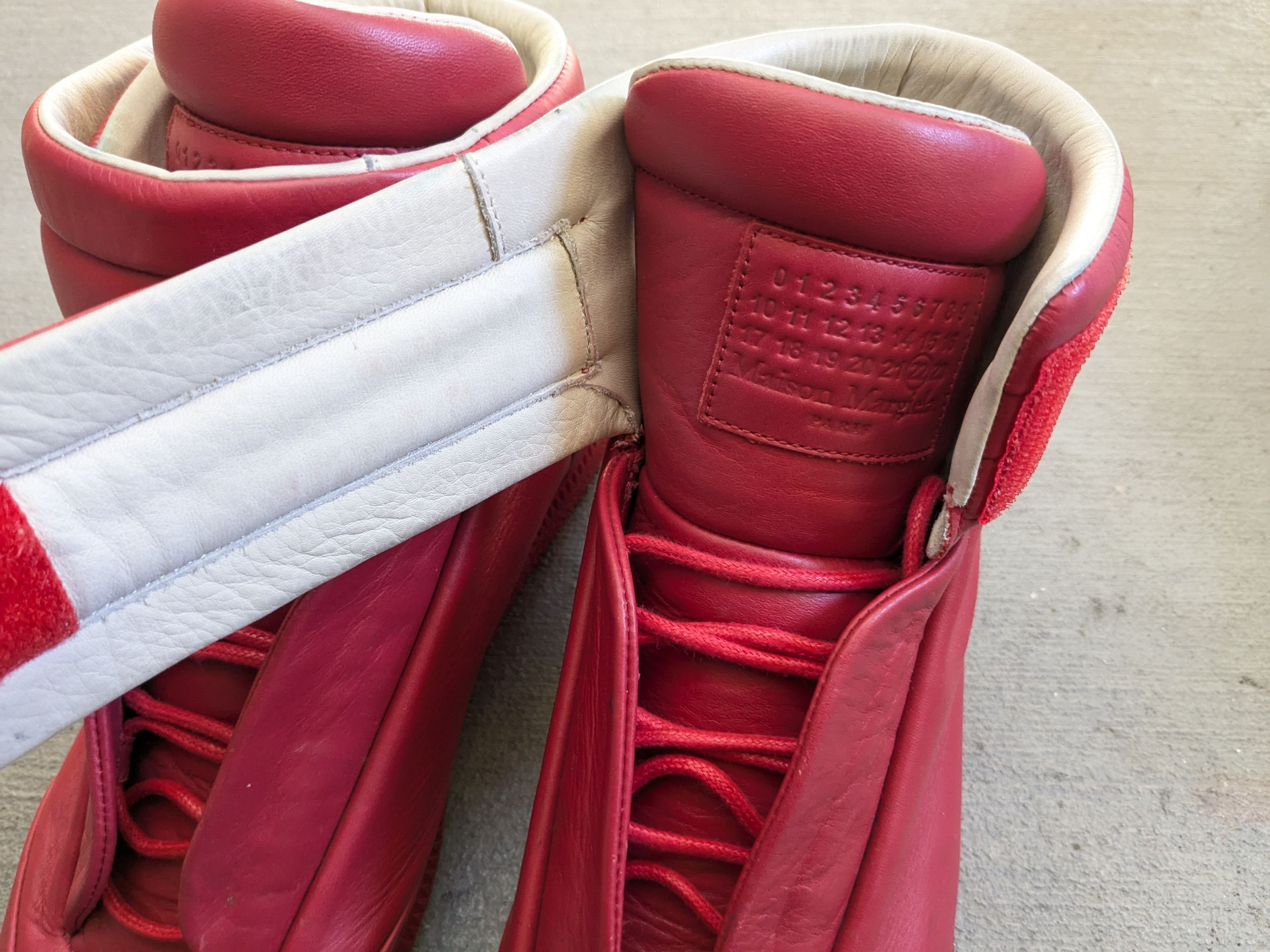 Maison Margiela Maison Margiela Future High Tops Red 9 42 High Leather Size US 9 / EU 42 - 6 Thumbnail