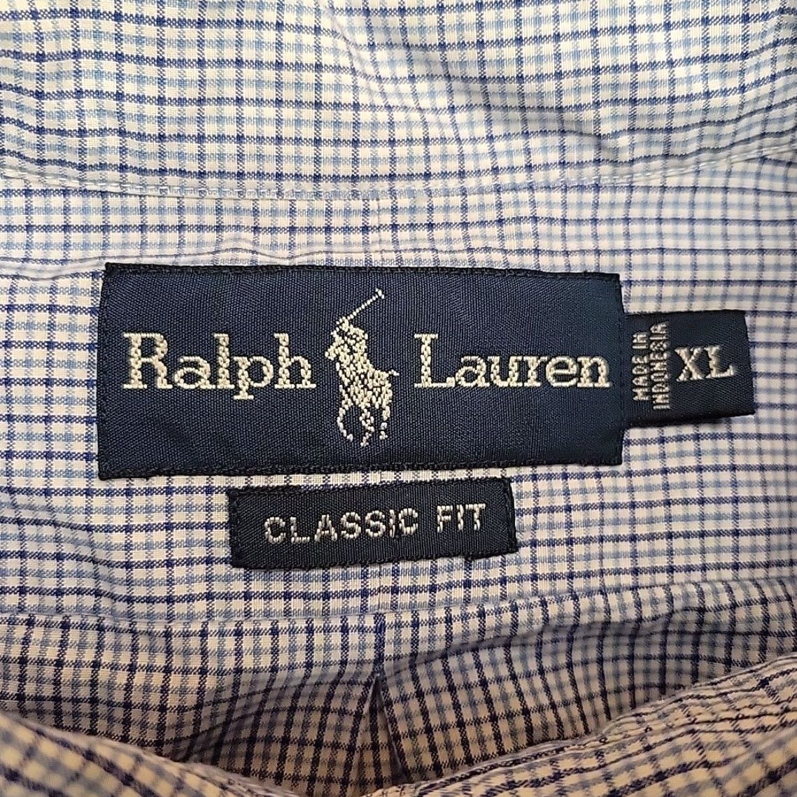 Polo Ralph Lauren Ralph Lauren Shirt Men XL Blue Check Plaid Short Sleeve Button-Up Cotton Size US XL / EU 56 / 4 - 3 Thumbnail