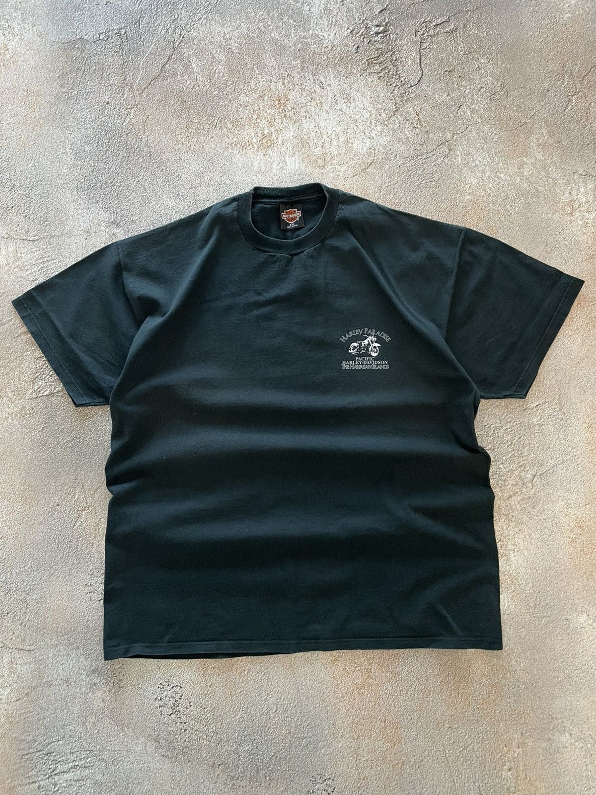 Harley Davidson Vintage 1996 Harley Davidson Paradise Big Logo T-Shirt Size US XXL / EU 58 / 5 - 4 Thumbnail