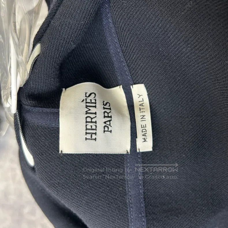 Hermes Hermes Navy Blue Lapel Slim Fit Jacket Size XS / US 0-2 / IT 36-38 - 5 Thumbnail