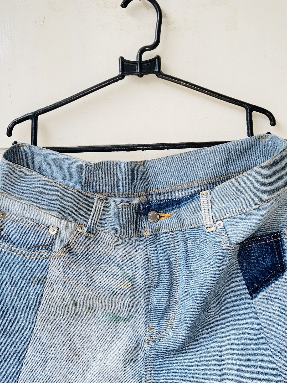 Issey Miyake NOVE Panel Denim Jeans Size US 35 - 4 Thumbnail