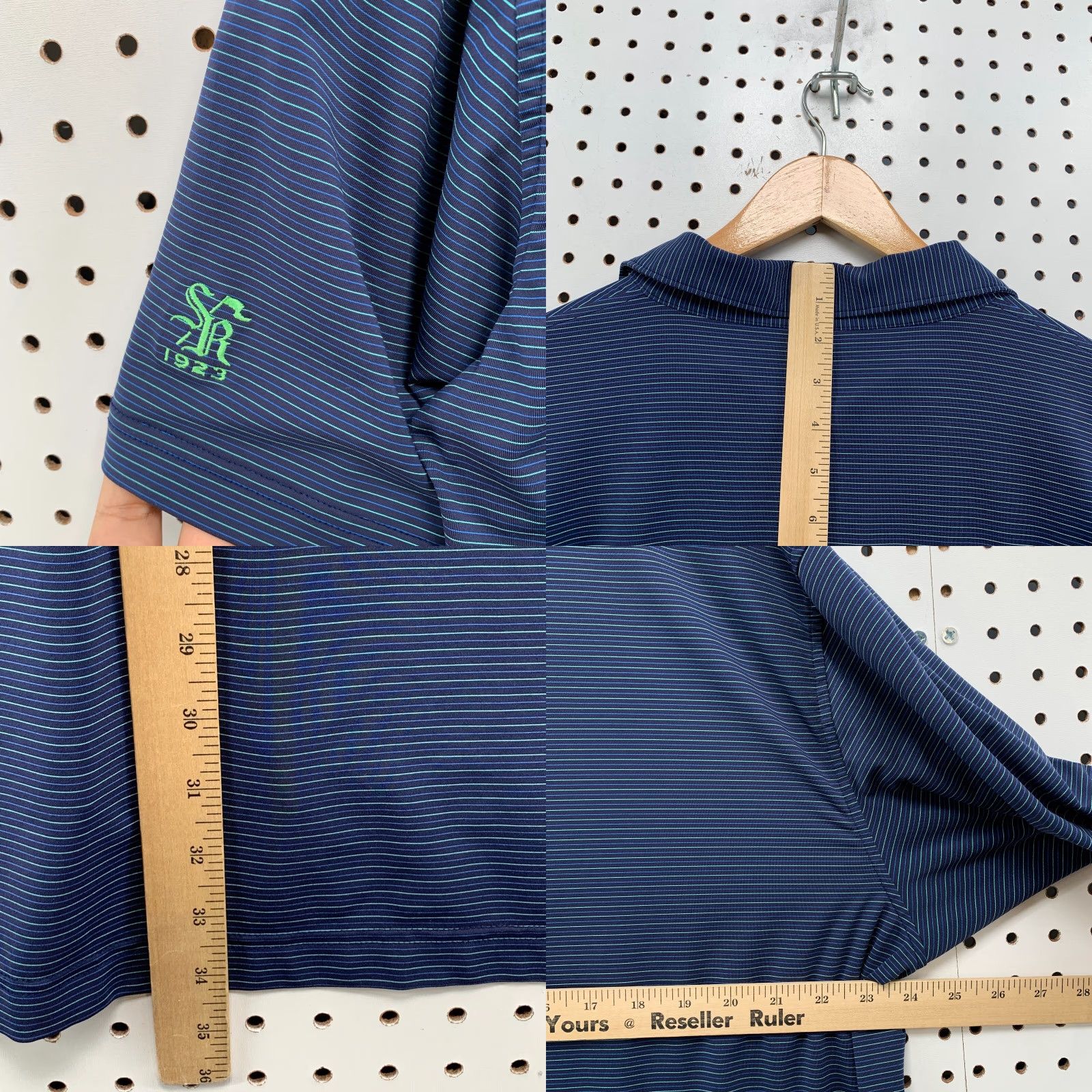 Peter Millar VINTAGE Peter Millar Summer Comfort Polo Shirt Blue White Striped Men XL Size US XL / EU 56 / 4 - 10 Thumbnail