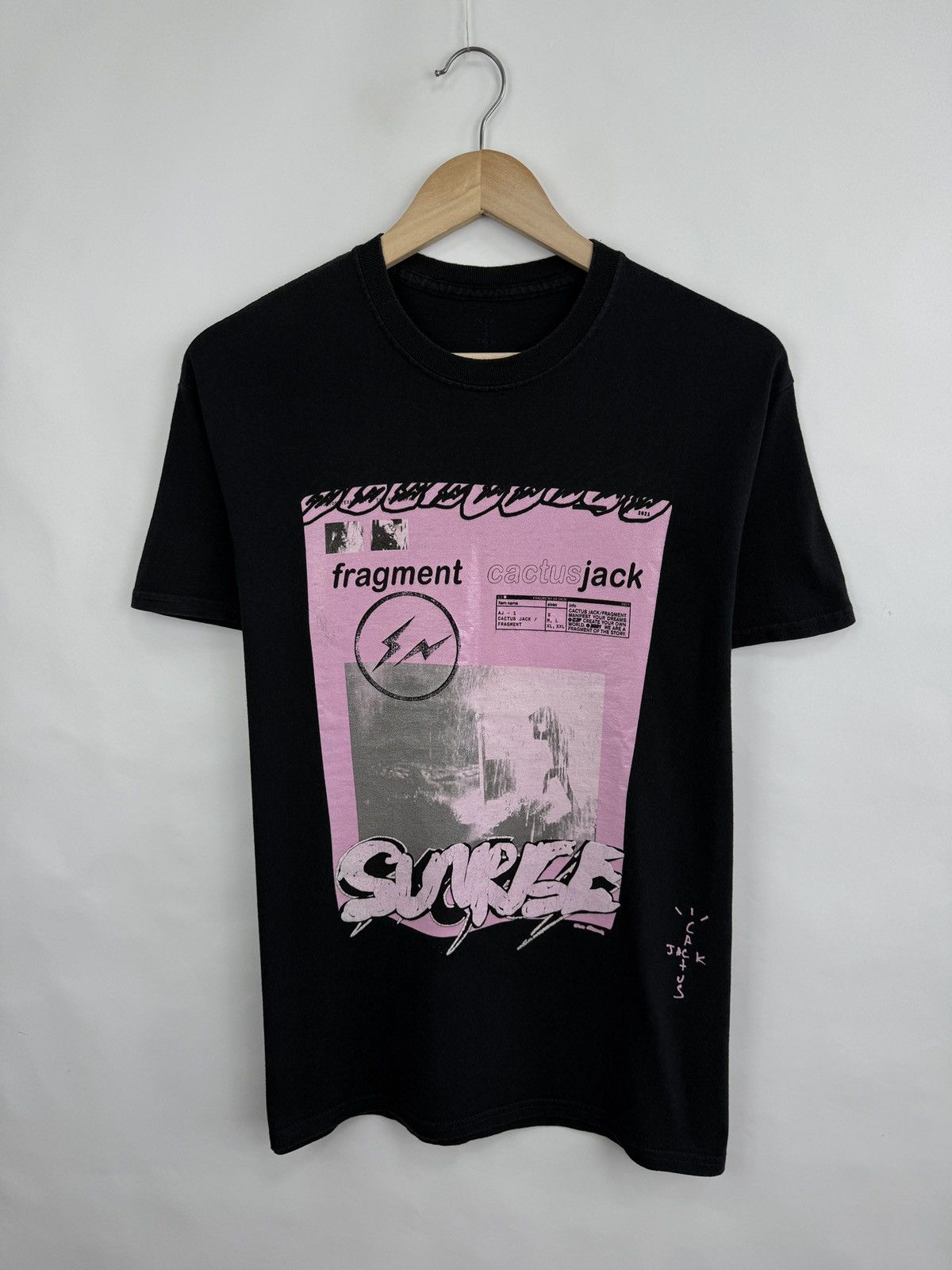 Fragment Design × Travis Scott 🇺🇸 Y2K Fragment Design Cactus Jack Travis Scott T-Shirt Rare Size US S / EU 44-46 / 1 - 3 Thumbnail