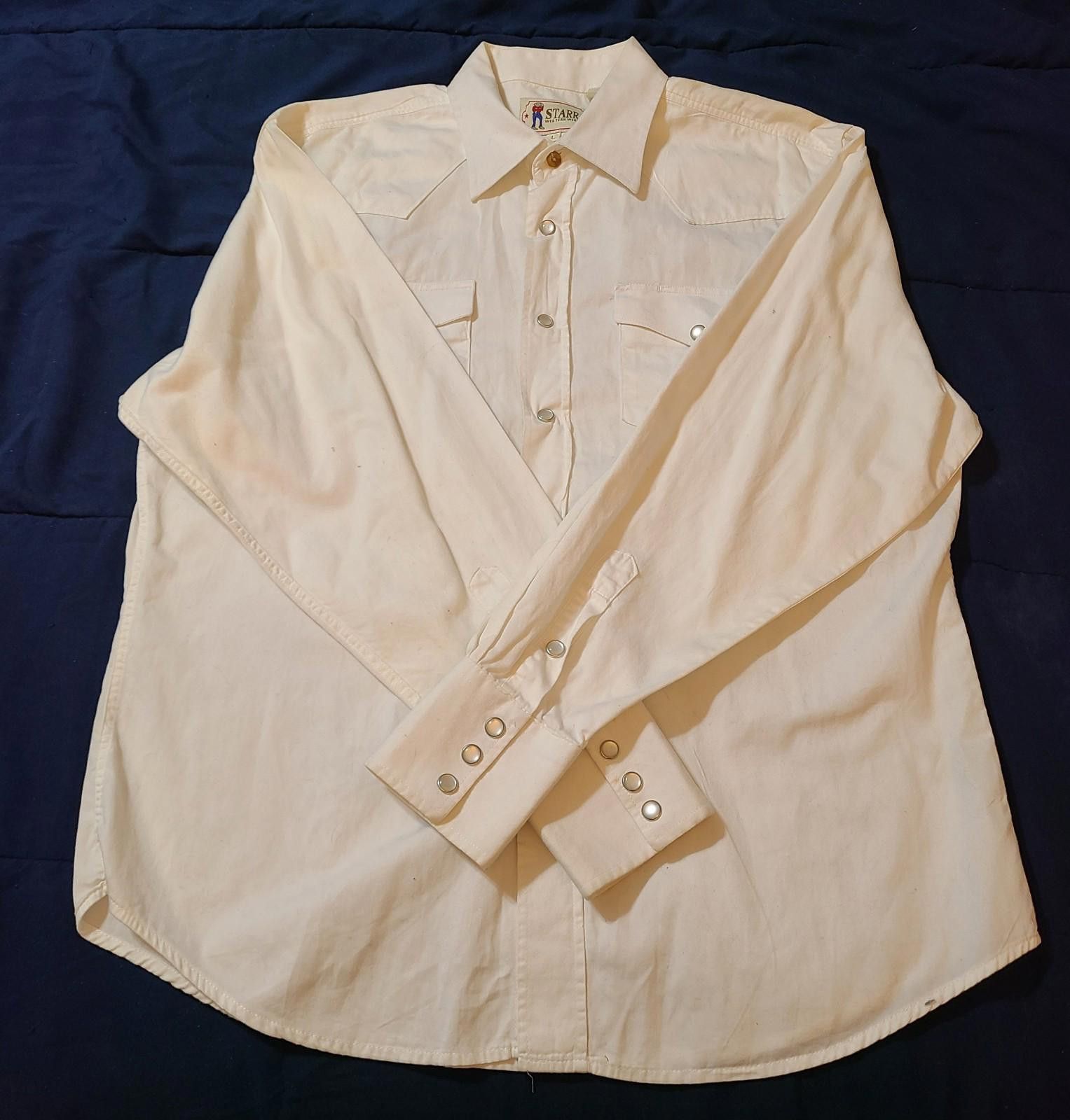 Designer Starr Western Wear Western Shirt Mens Size Large Pearl Snaps Size US L / EU 52-54 / 3 - 9 Thumbnail
