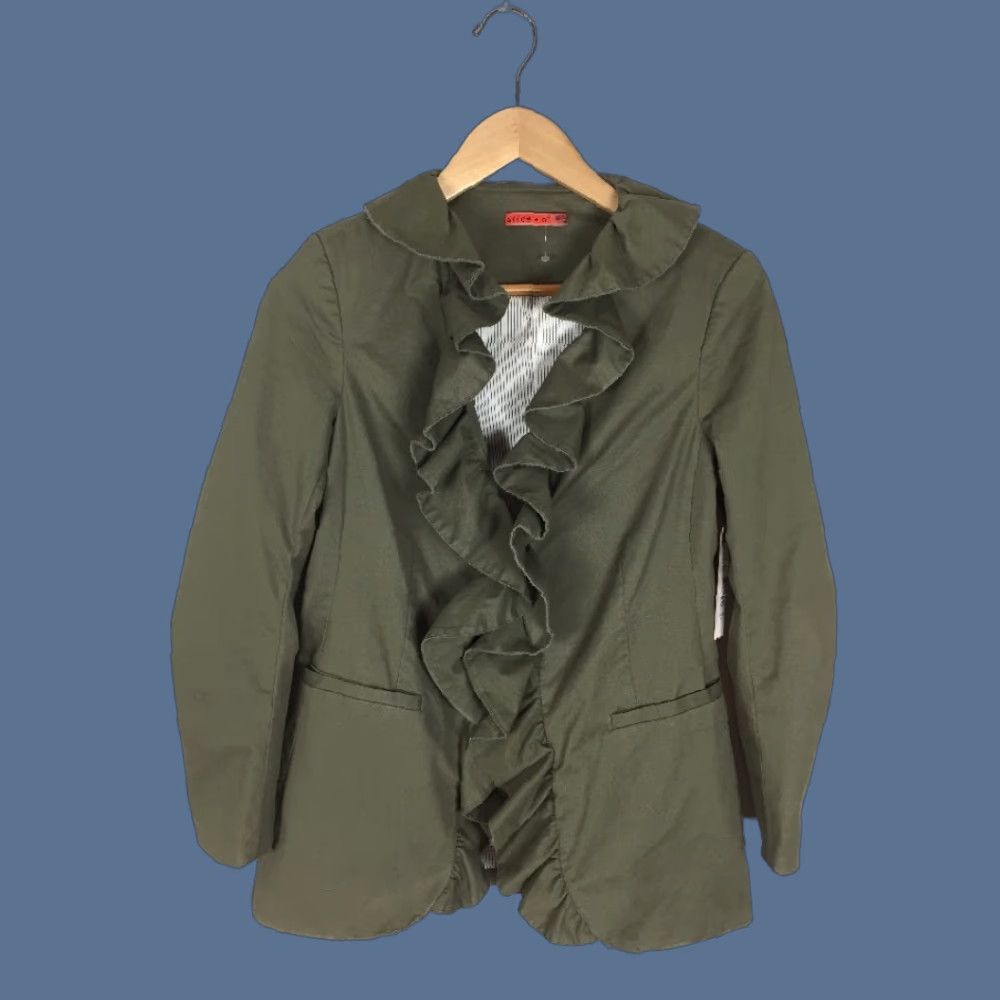 Alice + Olivia Ruffled Jacket Size S NWT