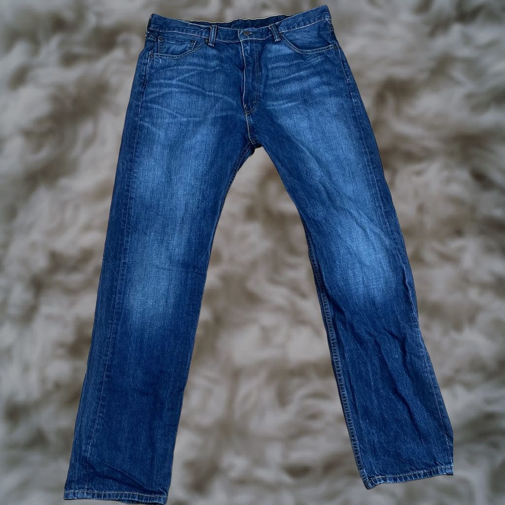 Levi's Levi'S Jeans Mens 38 Blue Men 38Wx34L Strauss Straight Leg Fit Denim Cotton Size US 38 / EU 54 - 1 Thumbnail