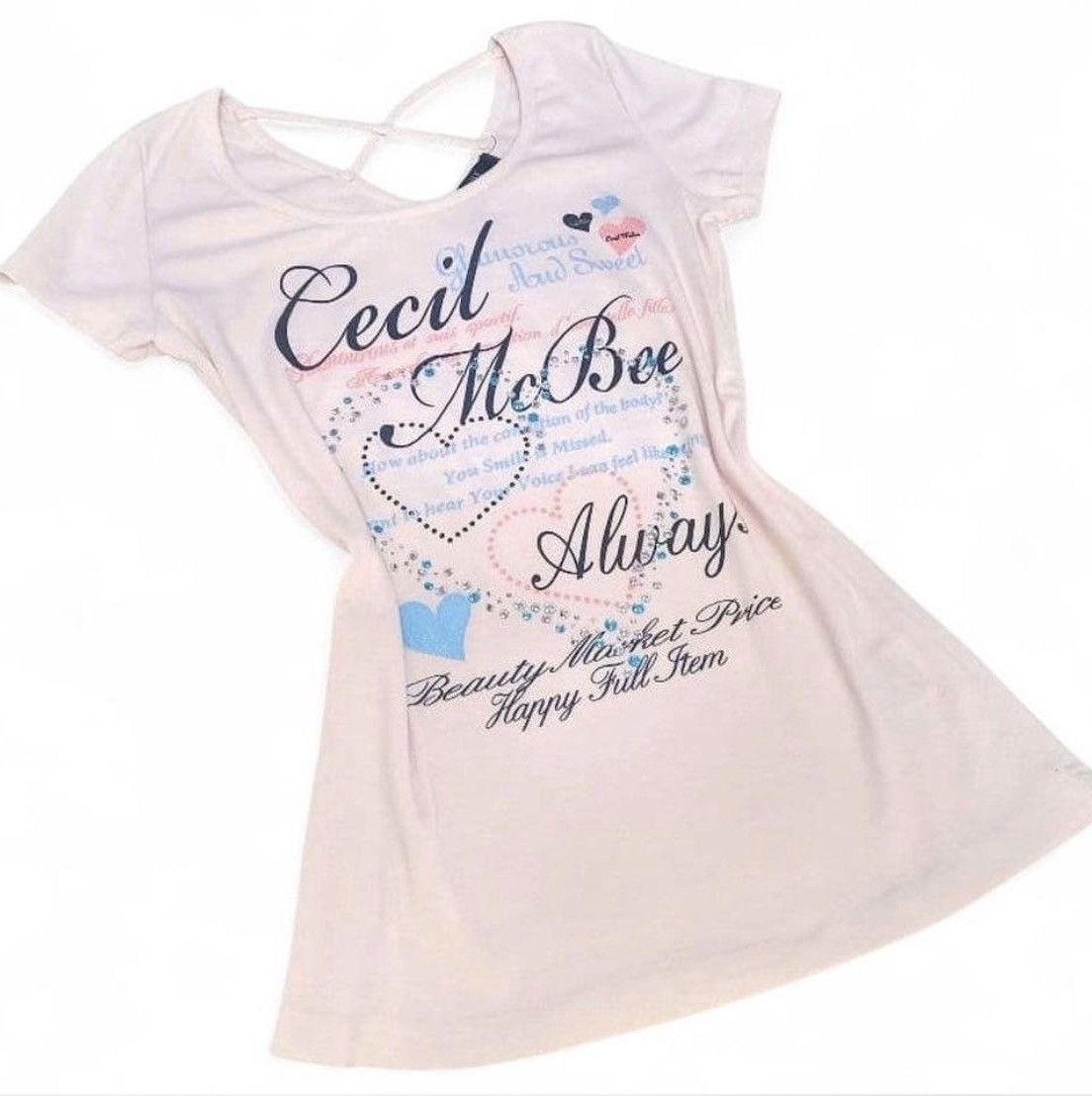 LIZ LISA y2k cecil mcbee heisei gyaru rhinestone tshirt Size XS / US 0-2 / IT 36-38 - 1 Thumbnail