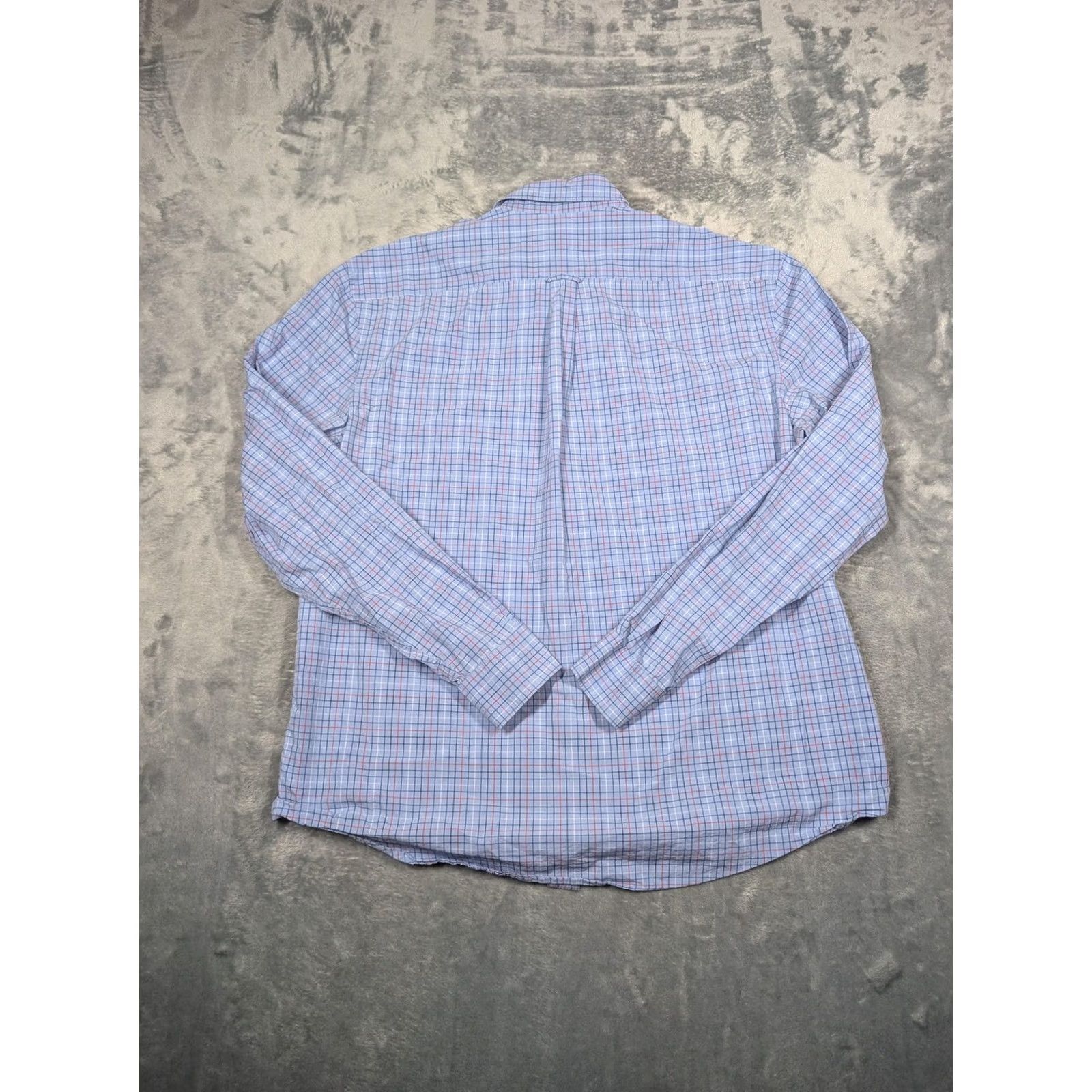 Lacoste Lacoste Shirt Mens 44 Blue Check Cotton Long Sleeve Button-Down Slim Fit Casual Size US XXL / EU 58 / 5 - 7 Thumbnail
