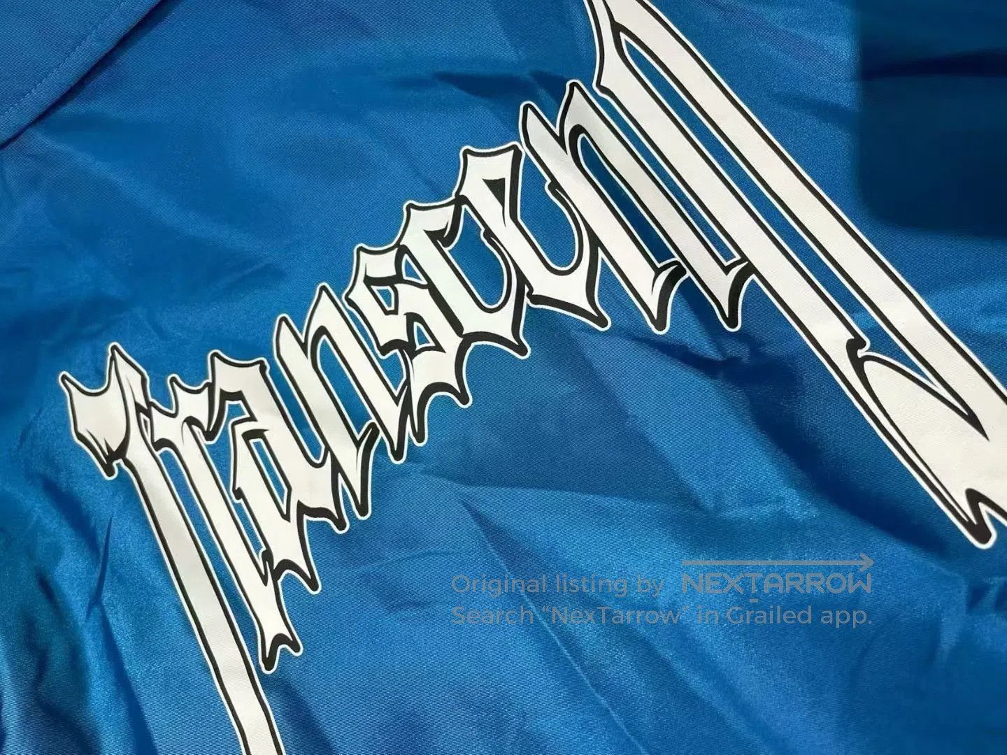 Burberry Burberry SS23 Logo Print Men's Blue Jacket. Size US L / EU 52-54 / 3 - 3 Thumbnail
