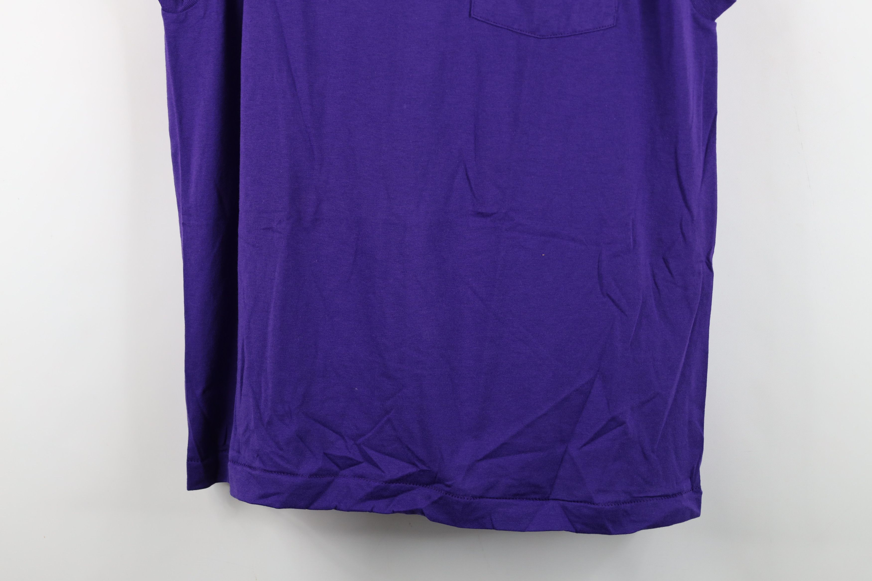 Vintage Vintage 90s Streetwear Sleeveless Muscle T-Shirt Purple USA Size US XL / EU 56 / 4 - 3 Thumbnail