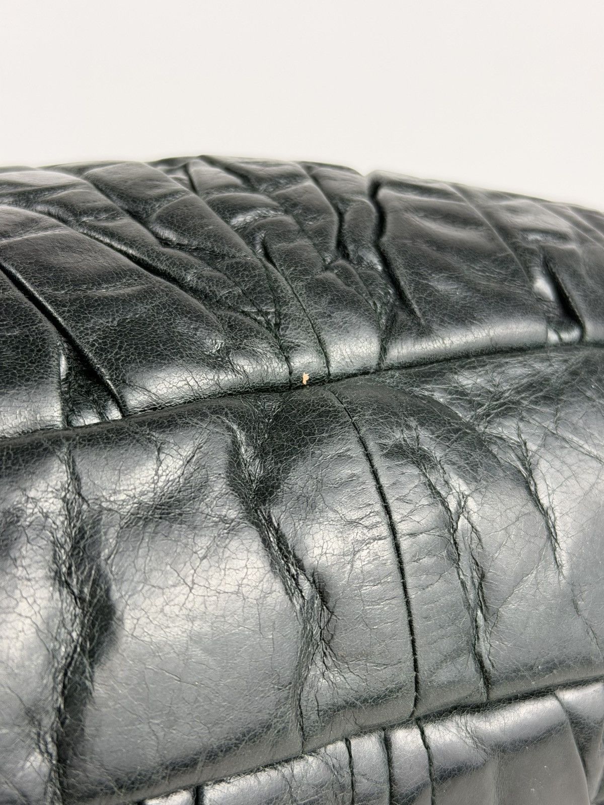 Miu Miu Miu Miu matelasse pleated leather coffer bag in deep green Size ONE SIZE - 13 Thumbnail