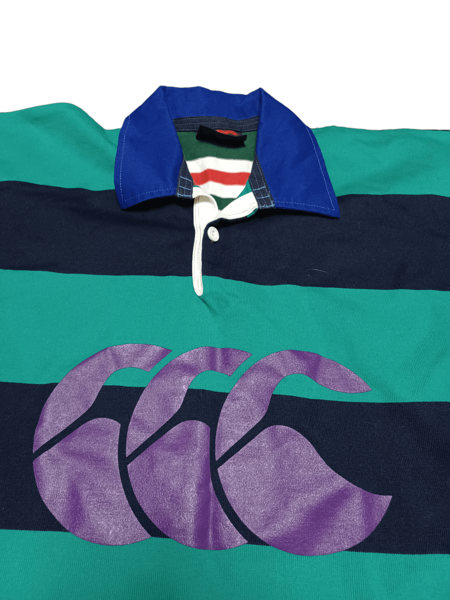 Canterbury of New Zealand FANTASTIC FIRE CANTERBURY BIGLOGO RUGBY POLO SHIRT Size US M / EU 48-50 / 2 - 3 Thumbnail