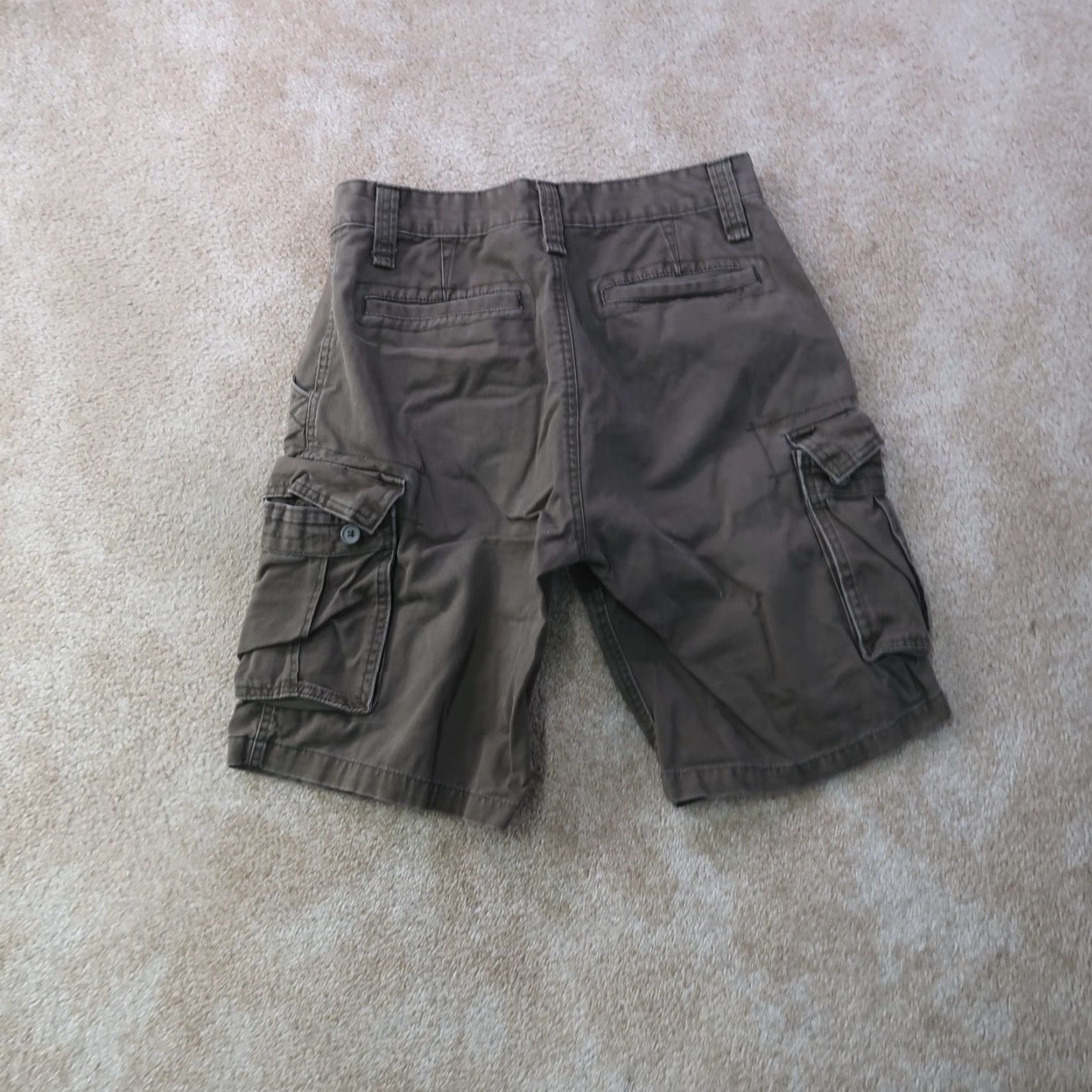 Nautica Nautica Cargo Shorts Men 32 Green 10" Inseams Cargo Pocket Button Logo Zipper Size US 32 / EU 48 - 6 Thumbnail