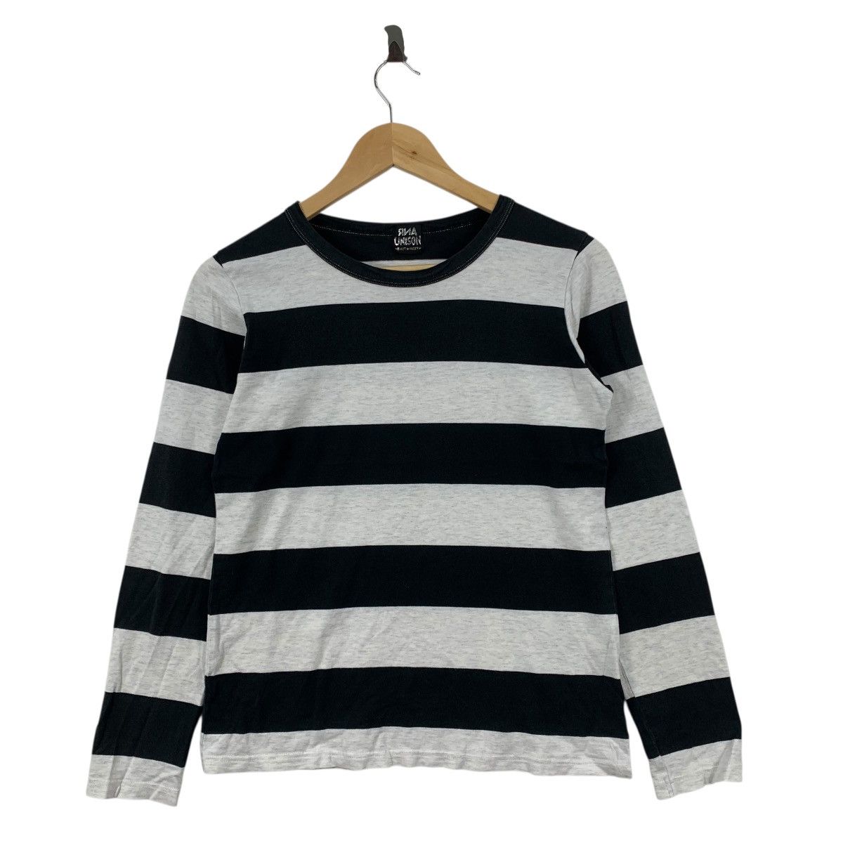 Japanese Brand RNA UNISON Stripes Punk Gothic Japanese Brand Tshirt Size S / US 4 / IT 40 - 1 Thumbnail