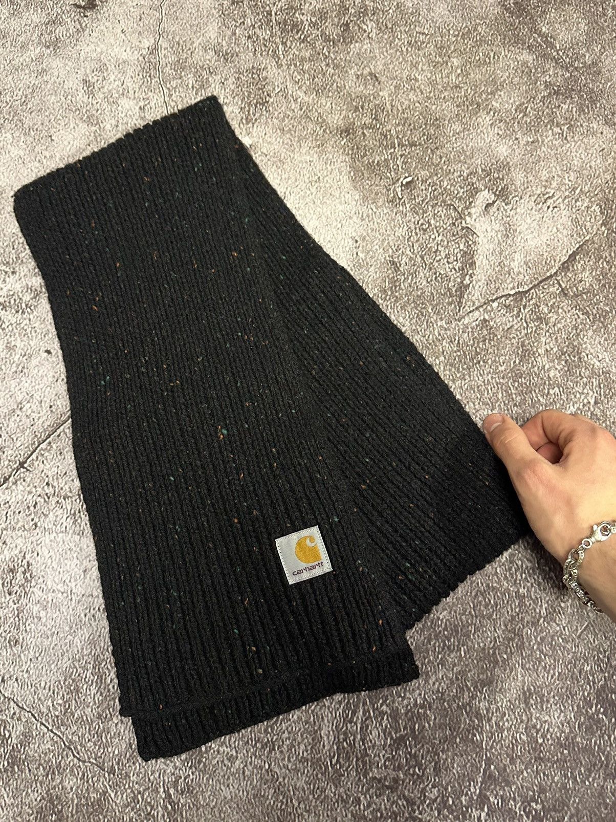 Carhartt Vintage Carhartt scarf wool WIP black Size ONE SIZE - 3 Thumbnail