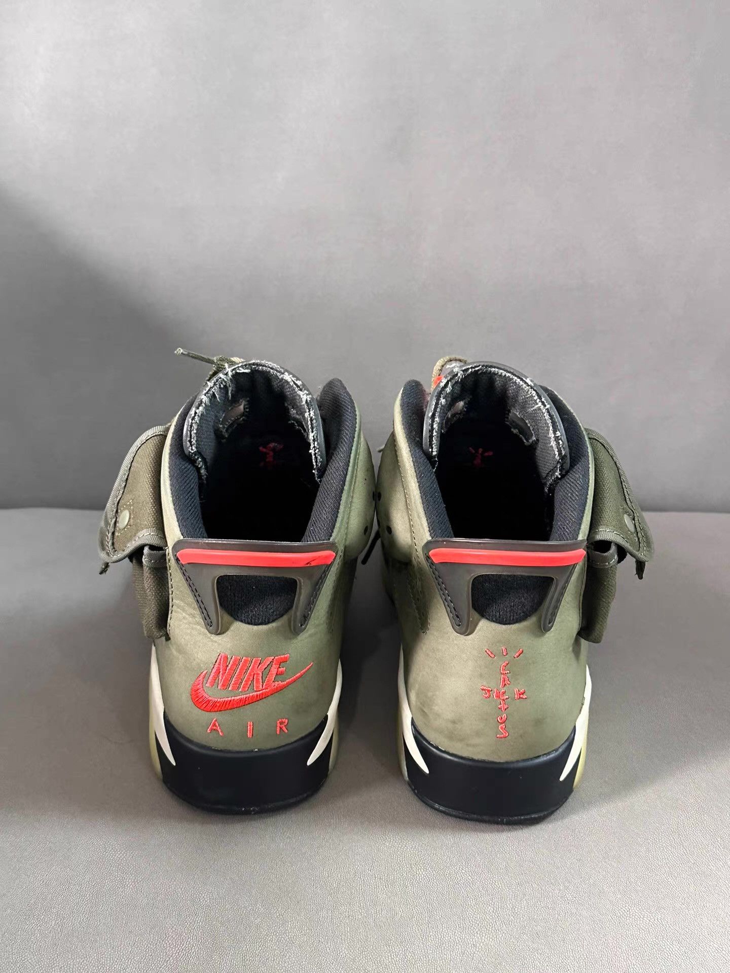 Nike TS x Air Jordan 6 Olive Ｑ20 Size US 8.5 / EU 41-42 - 7 Thumbnail