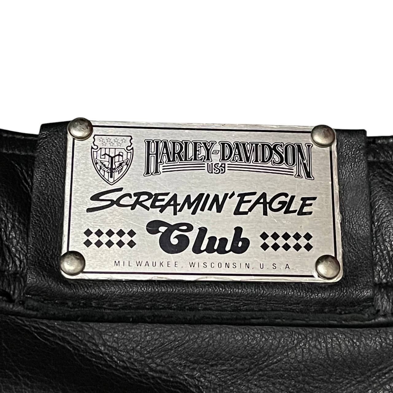 Harley Davidson Vintage Harley Davidson Motorcycle Leather Pants Size US 27 - 13 Thumbnail