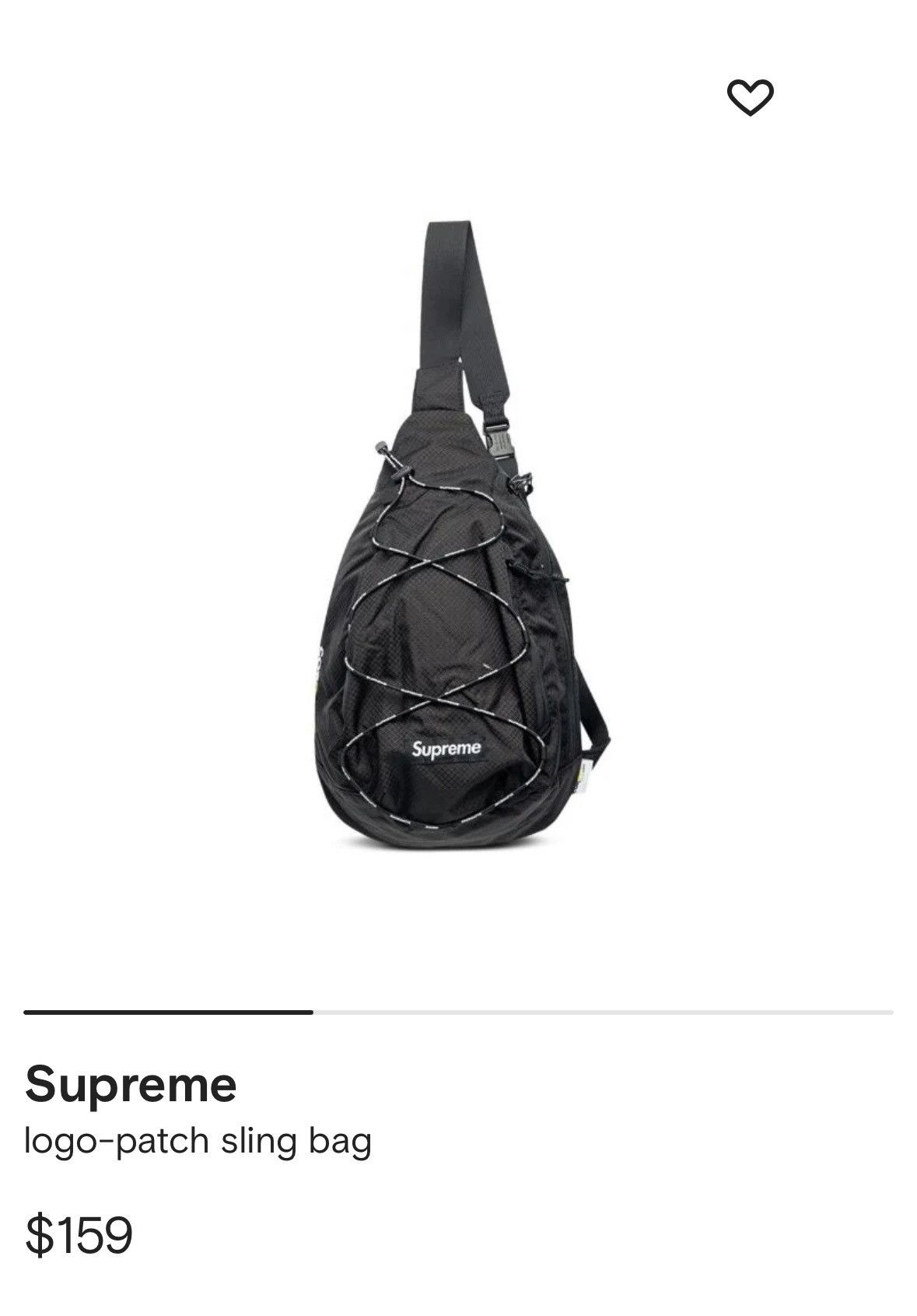 Supreme Men's Logo-Patch Sling Bag
