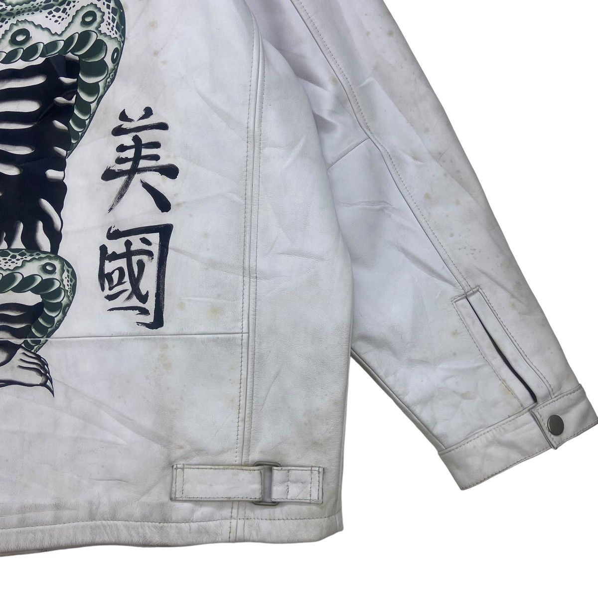 Japanese Brand Japanese Traditional Avenue Tiger X Snake Leather Jacket Size US XL / EU 56 / 4 - 6 Thumbnail