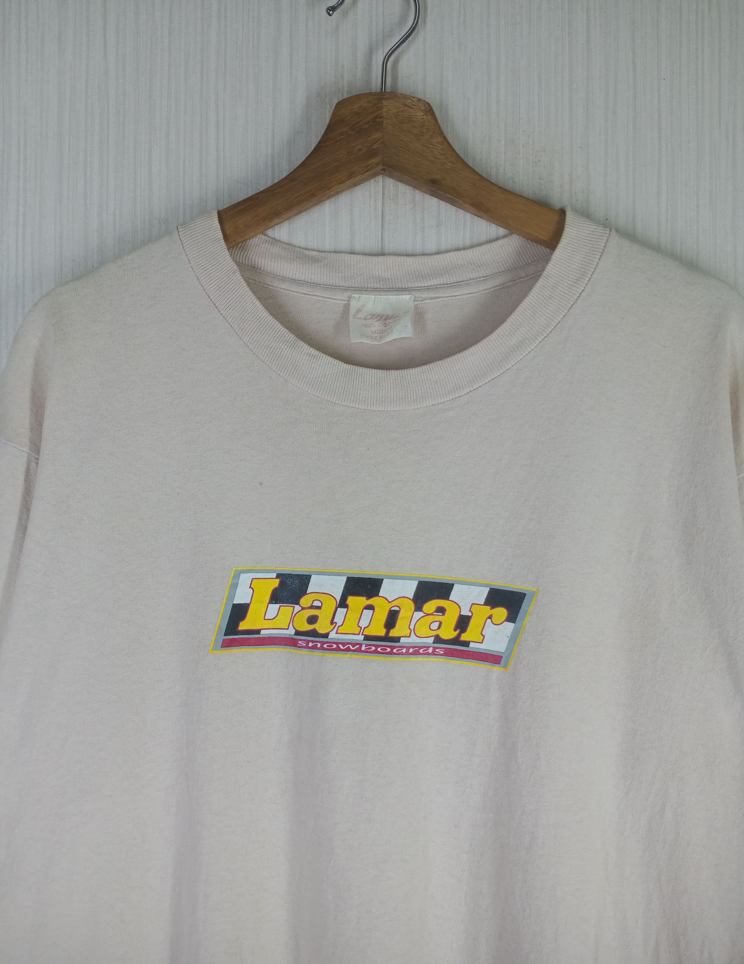 Shorty's Skateboards Rare Vintage 90s Lamar Snowboards Skaterboard Tshirt Size US M / EU 48-50 / 2 - 2 Thumbnail