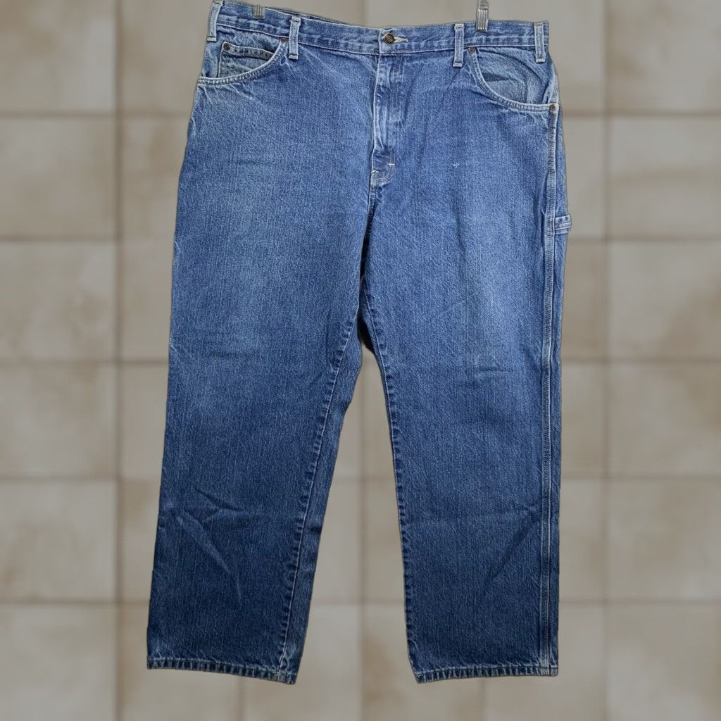 Dickies Dickies Carpenter Denim Jeans Pants Mens 40 X 30 Regular Fit 5-Pocket Streetwear Blue Size US 40 / EU 56 - 1 Thumbnail