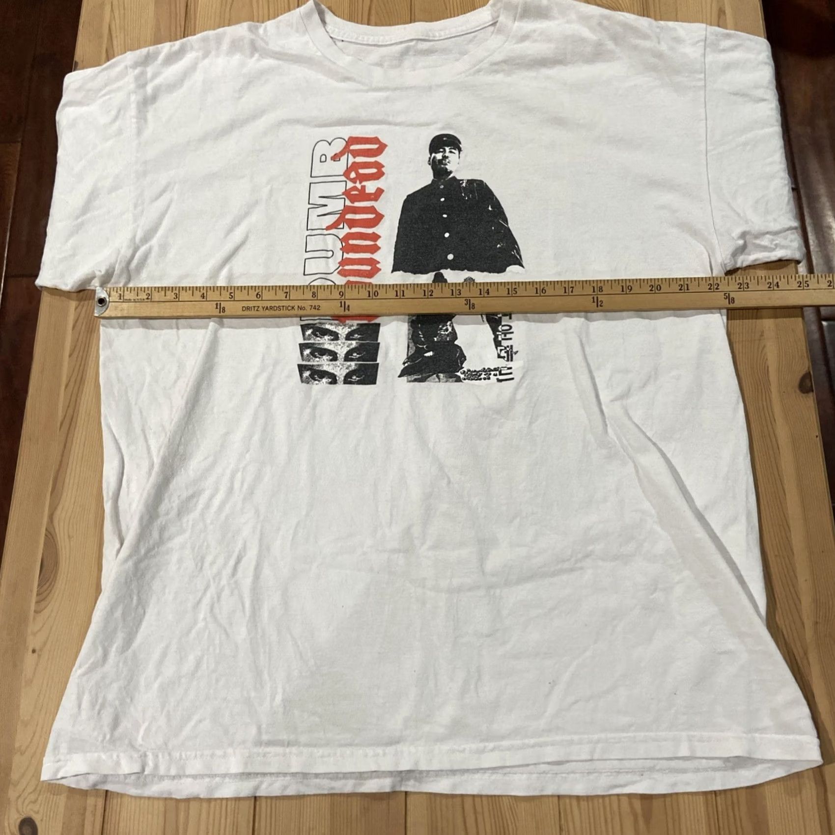 Vintage Dumbfounded Yikes! World Tour Wu-Tang T-Shirt 2XL White Graphic 2018 Hip Hop Retro Crew Neck Short Sleeve Men Size US XXL / EU 58 / 5 - 5 Thumbnail