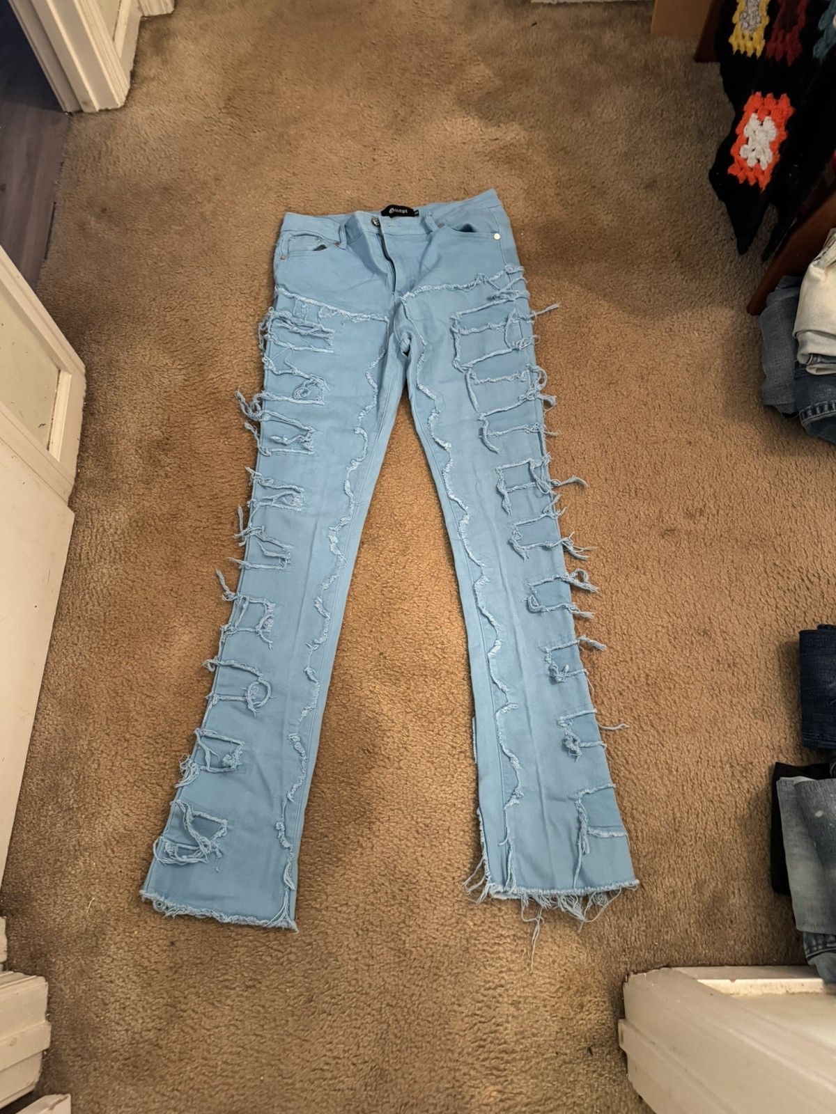 Valabasas Guapi Blood Diamond Stacked jeans | Grailed