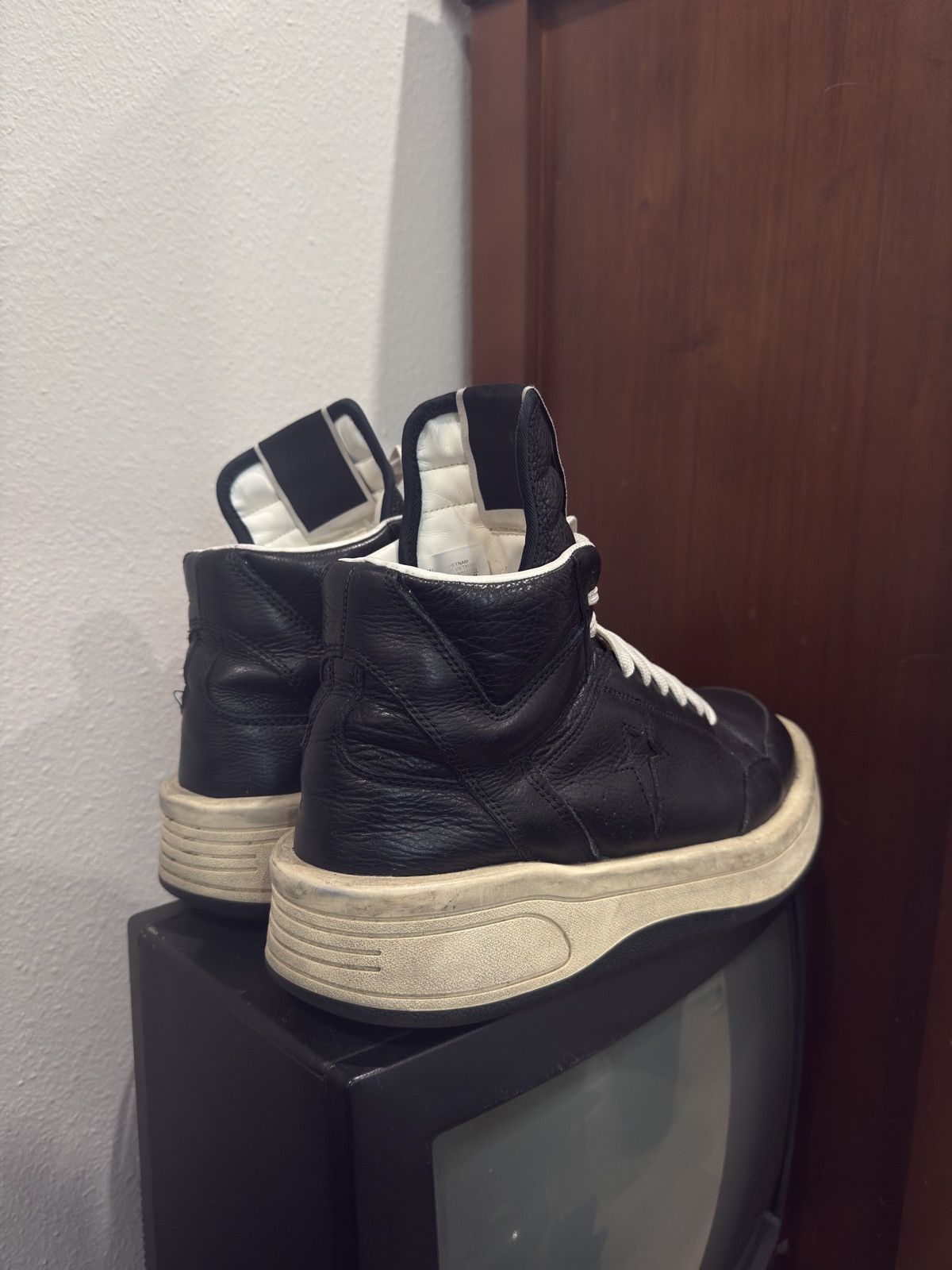 Converse × Rick Owens Drkshdw Rick Owens DRKSHDW x Converse TURBOWPN Size US 11.5 / EU 44-45 - 2 Thumbnail