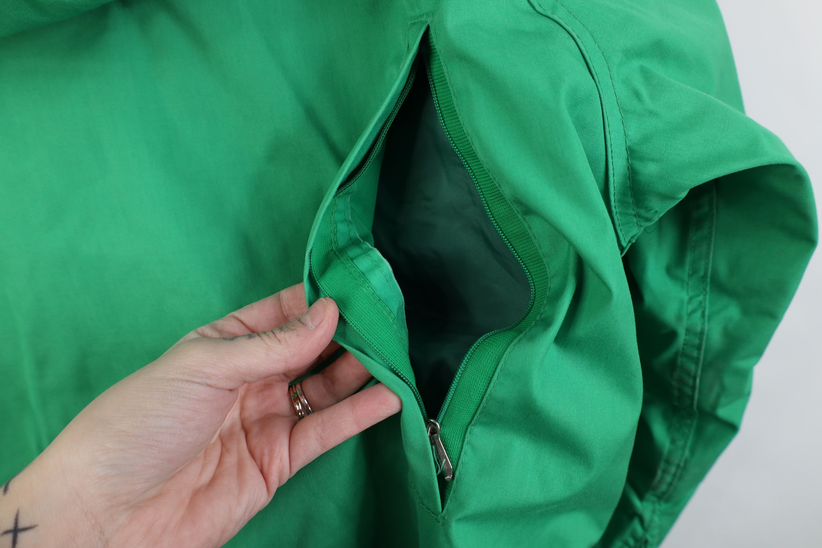 Woolrich Woolen Mills Vintage 70s Woolrich Hooded Parka Jacket Lime Green USA Size XL / US 12-14 / IT 48-50 - 13 Thumbnail