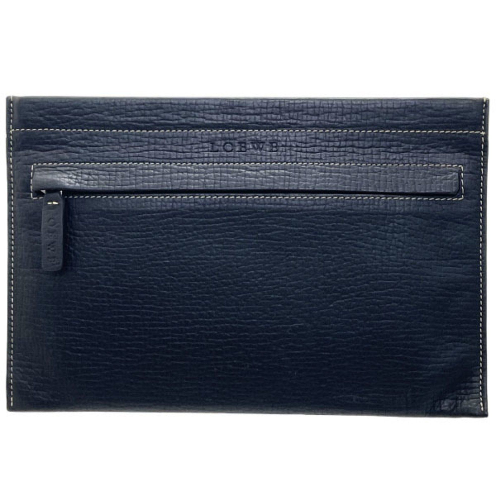 Loewe LOEWE Flat Pouch HH-15599, Multi-Pouch, Embossed Leather, Black Size ONE SIZE - 1 Thumbnail