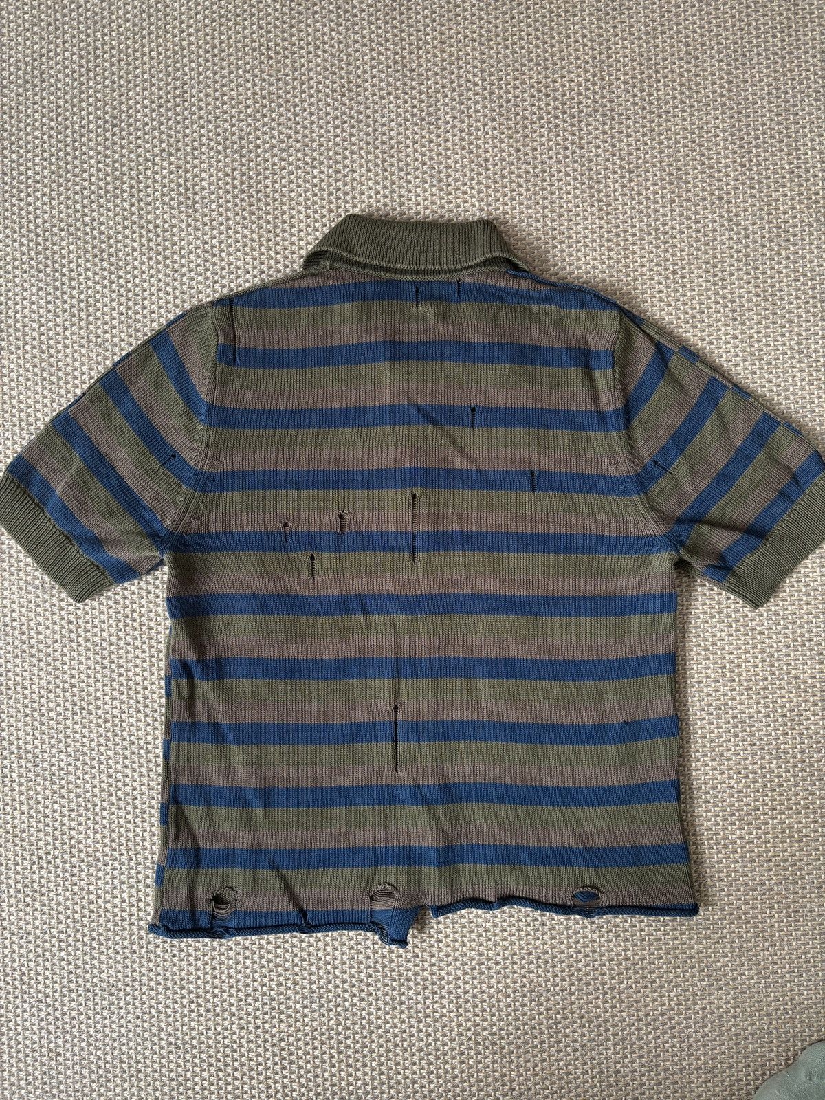 Acne Studios Acne Studios Knit Distressed Polo Size US M / EU 48-50 / 2 - 2 Thumbnail