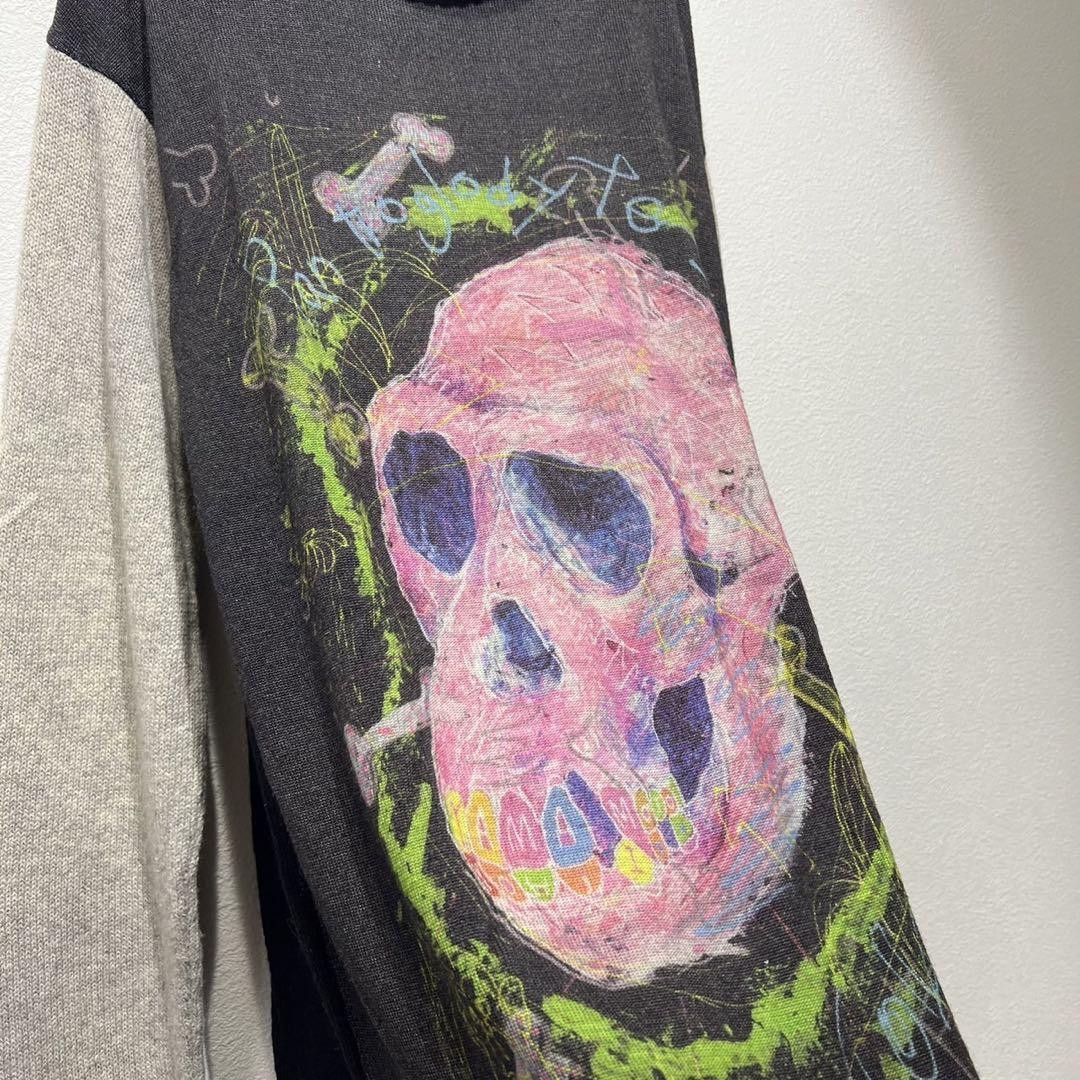 Yohji Yamamoto yohji yamamoto pour homme 14aw skull turtleneck knit Size US L / EU 52-54 / 3 - 8 Thumbnail