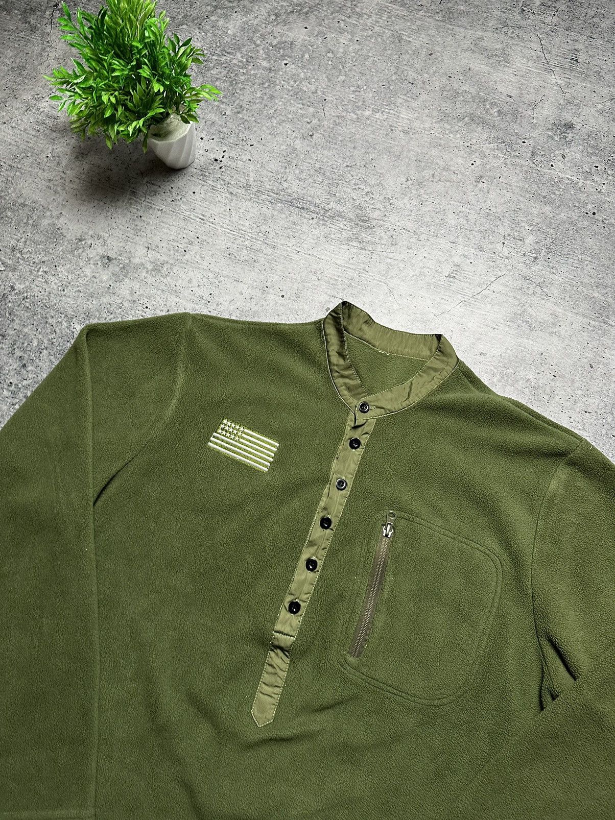 Vintage Vintage Army USA Flyers Fleece Half Zip Military Pullover Size US M / EU 48-50 / 2 - 3 Thumbnail