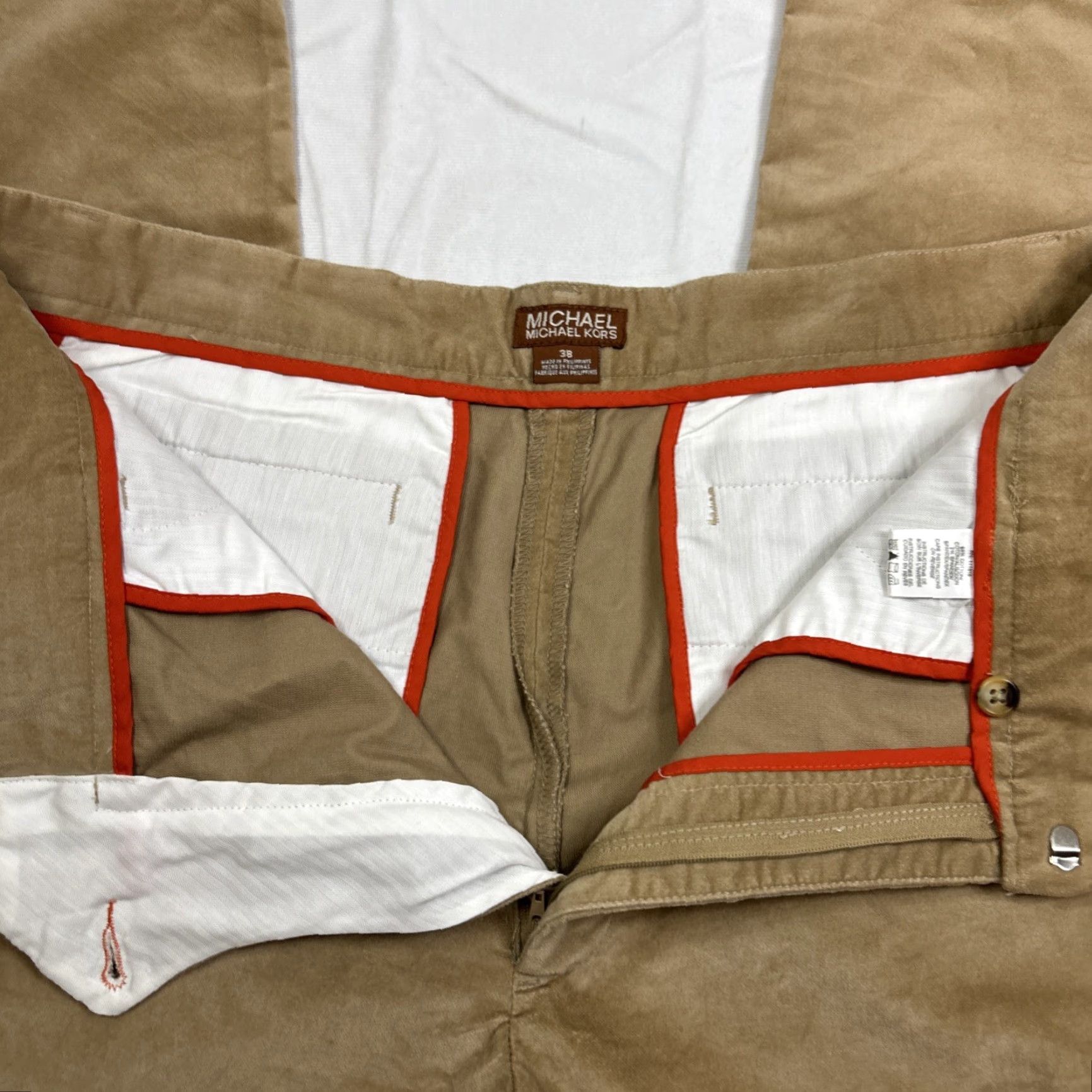 Michael Kors NWT Michael Kors Performance 04 Fall Dress Pants Mens 38 Camel Classic Fit NEW Size US 38 / EU 54 - 4 Thumbnail