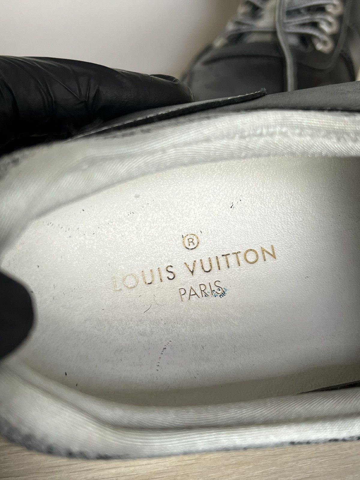 Louis Vuitton Louis Vuitton Black Leather Knit Technical Runner Sneakers Size US 8.5 / EU 41-42 - 22 Thumbnail