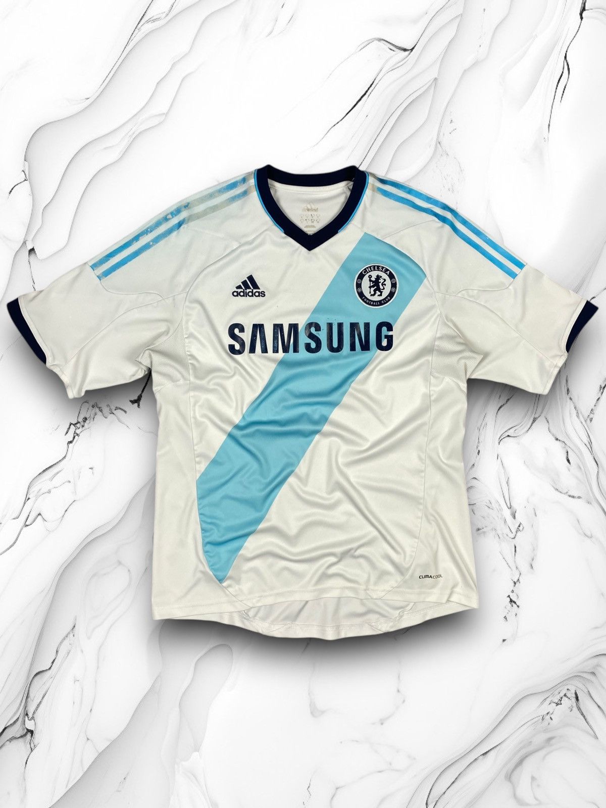 Adidas × Chelsea Soccer Adidas Chelsea 2012 2013 Samsung Away Soccer Jersey Football Size US L / EU 52-54 / 3 - 1 Thumbnail
